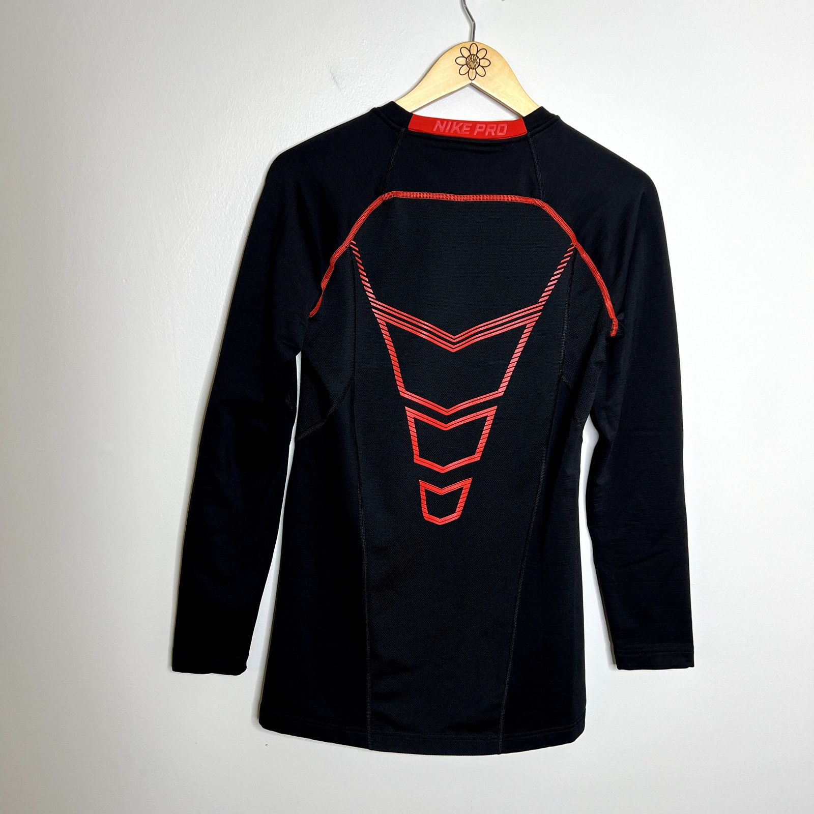 Nike Nike Pro Dri Fit Compression Black Long Sleeve Shirt Size US L / EU 52-54 / 3 - 2 Thumbnail