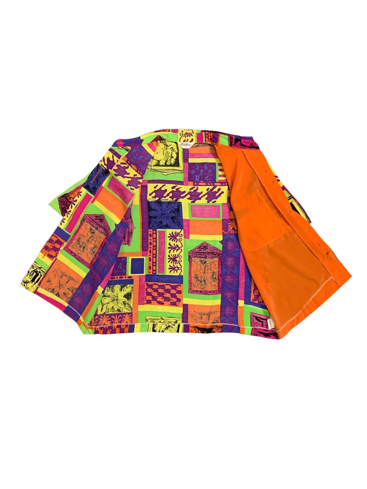 Complex Geometries Rare Design Vintage Charles Daniel 80’s Funky Pattern Blouse Size S / US 4 / IT 40 - 3 Thumbnail