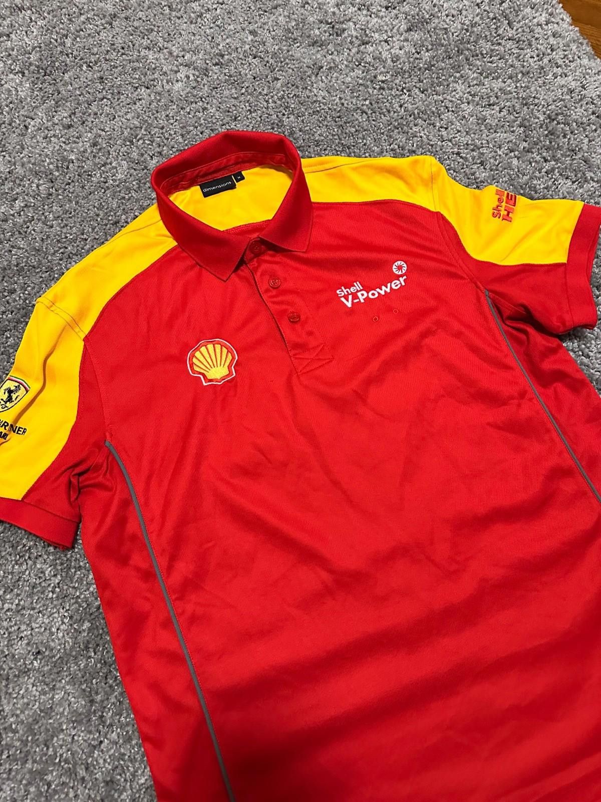 Ferrari Vintage Shell V-Power Ferrari Polo Shirt Racing F1 Size M Size US M / EU 48-50 / 2 - 2 Thumbnail