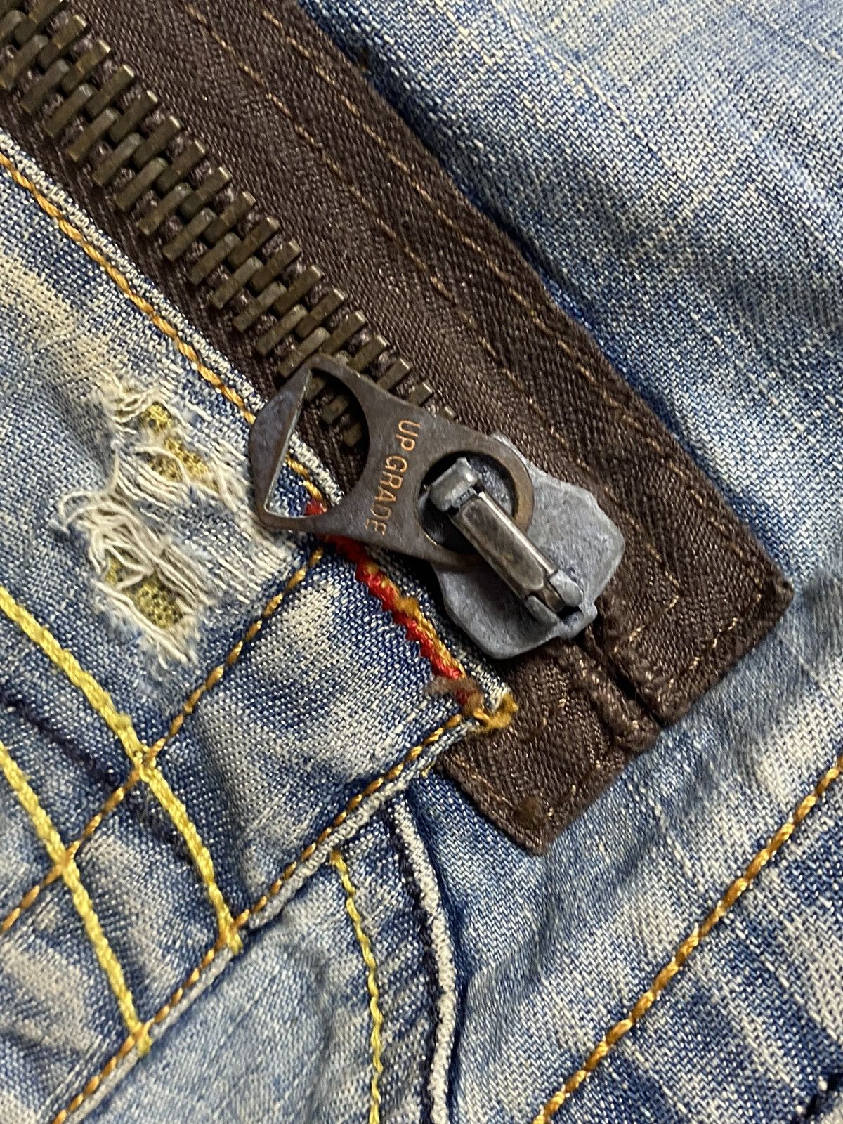 If Six Was Nine × Japanese Brand × Le Grande Bleu (L.G.B.) Take Two Boro Denim Jeans Size US 31 - 15 Thumbnail