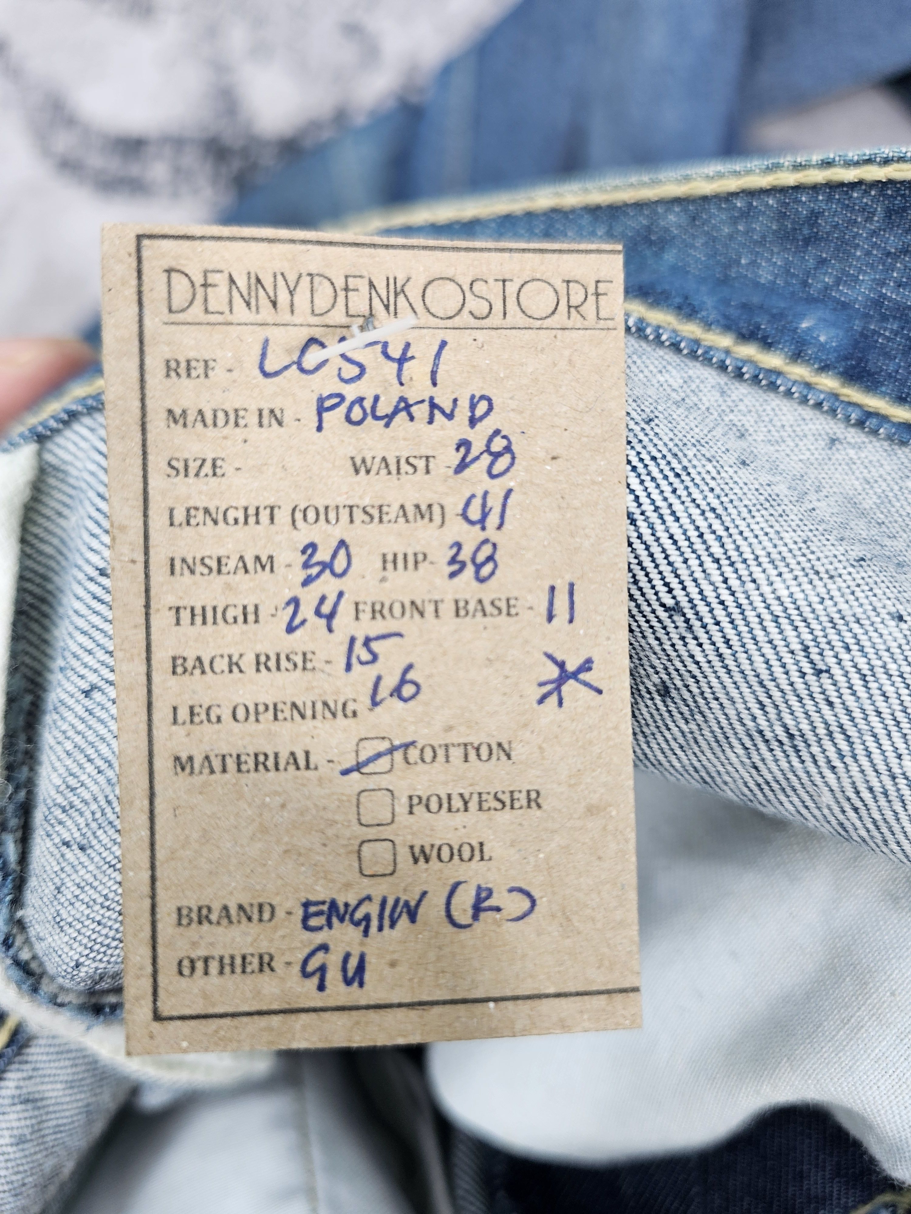 Levi's Vintage Clothing Vtg LEVIS Engineered Regular Cut Twisted Faded Jeans L0541 Size US 28 / EU 44 - 13 Thumbnail