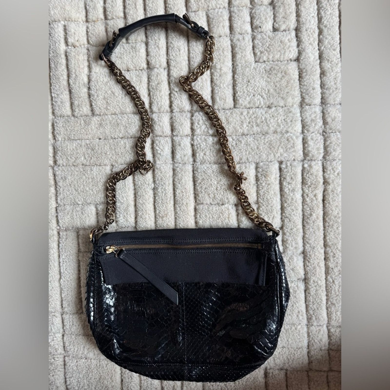 Lanvin Lanvin Snakeskin Satchel Size ONE SIZE - 2 Thumbnail