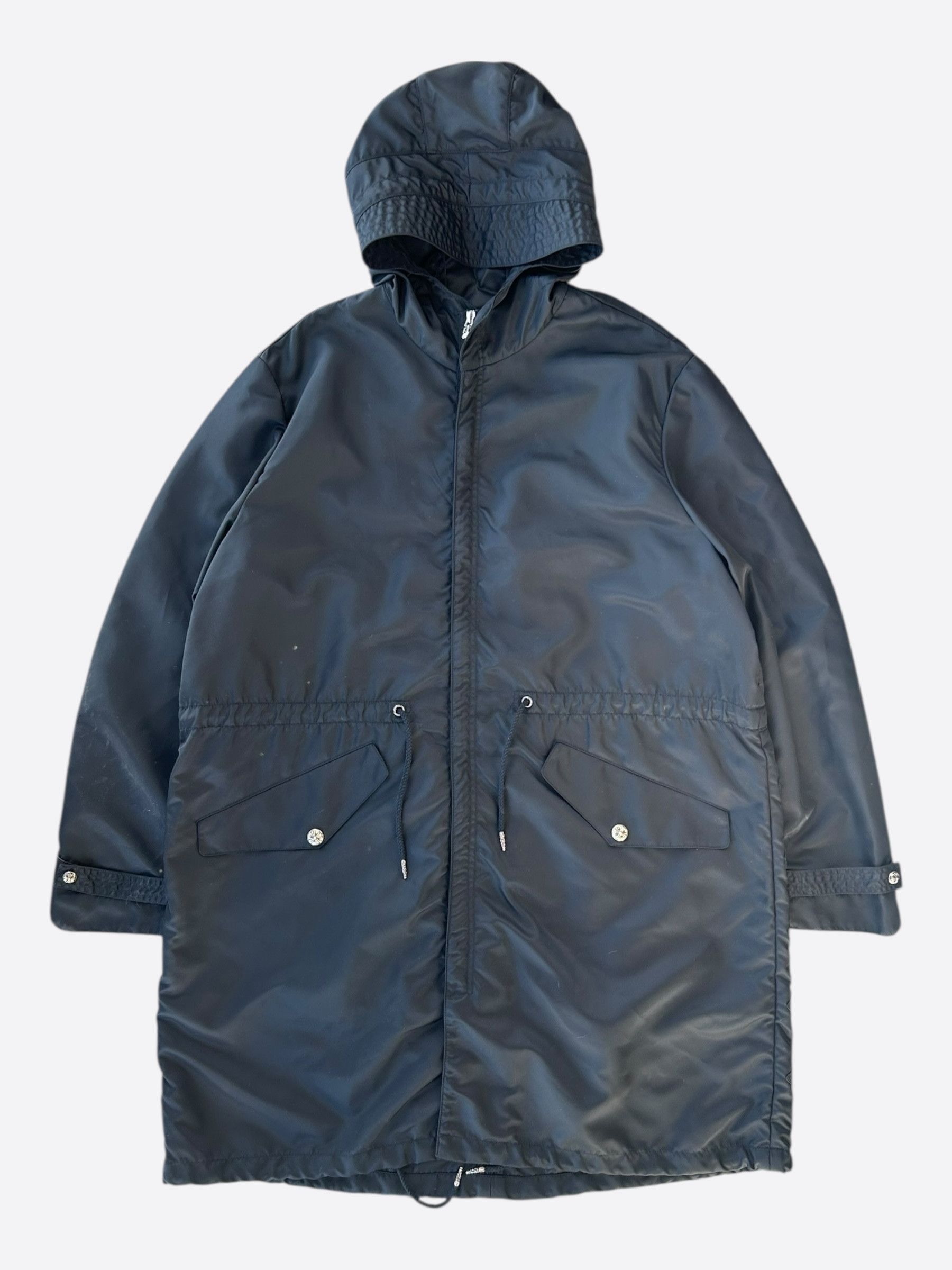 Chrome Hearts Chrome Hearts Black Nylon Cross Patch Parka Jacket Size US XL / EU 56 / 4 - 1 Thumbnail