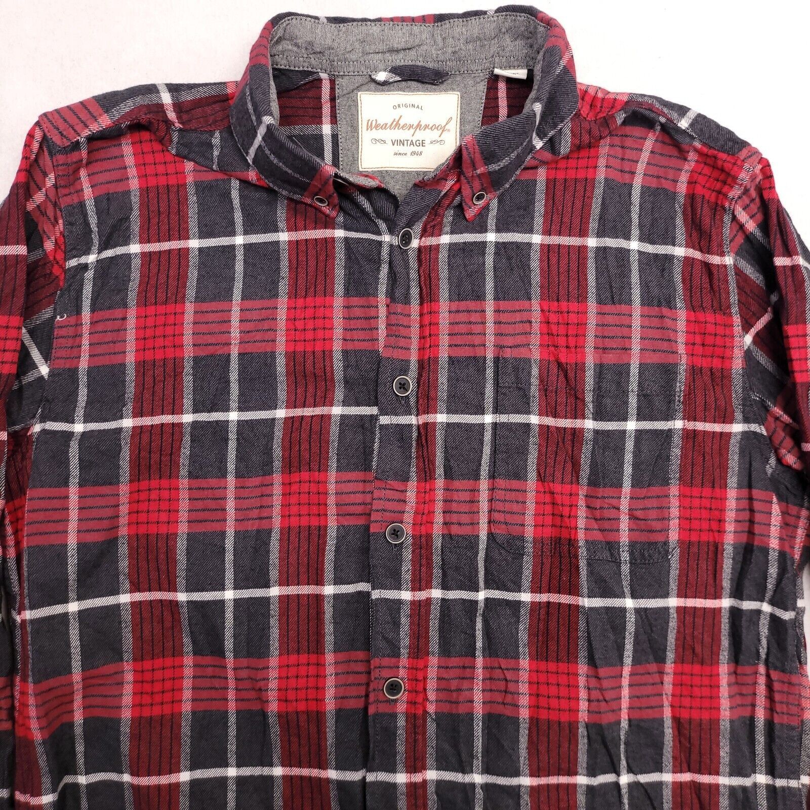 Weatherproof Weatherproof Tartan Flannel Shirt Mens Size Medium M Red Size US M / EU 48-50 / 2 - 1 Thumbnail