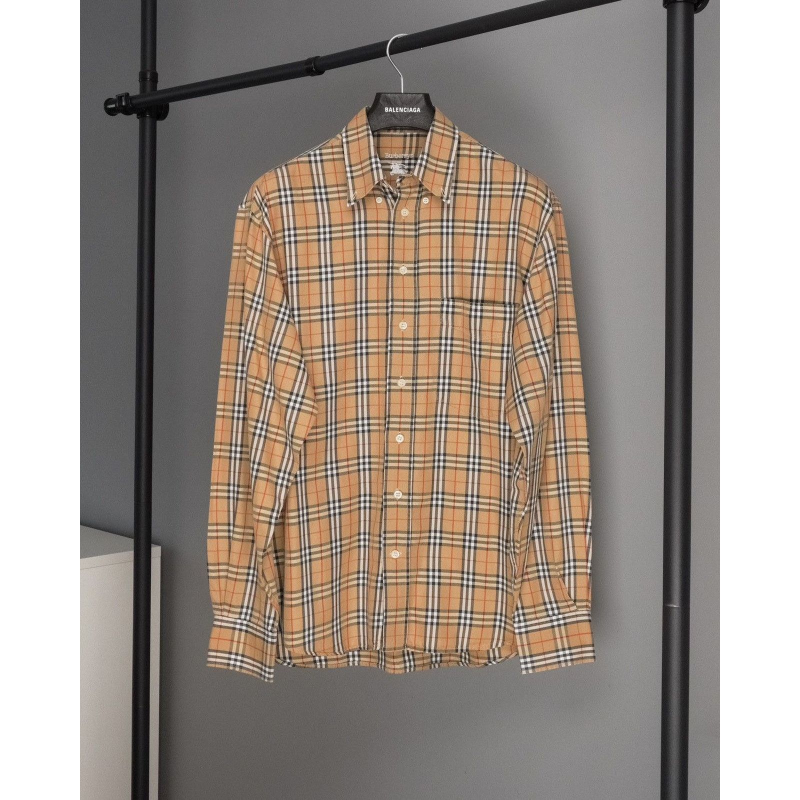 Burberry Vintage burberry classic check nova brown long sleeve shirt Size US L / EU 52-54 / 3 - 1 Thumbnail