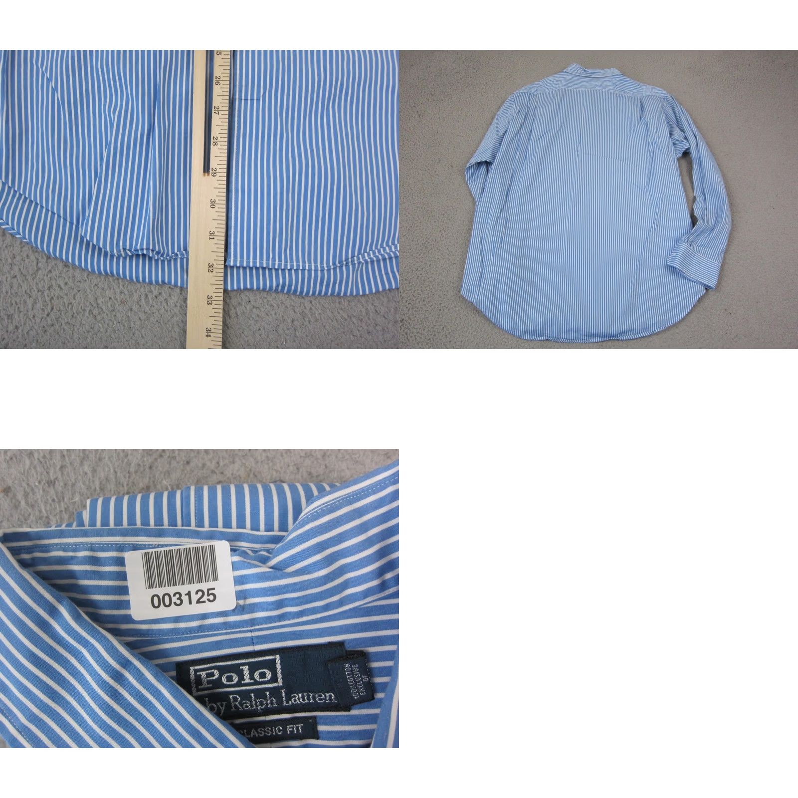 Polo Ralph Lauren Polo Ralph Lauren Shirt Adult XL Blue Pink Pony Striped Vintage Fit Size US XL / EU 56 / 4 - 8 Thumbnail