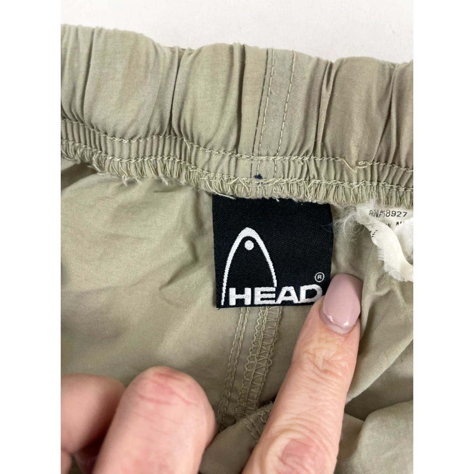 Vintage HEAD Shorts Men’s S Tan Solid Belted Outdoor Hiking Casual Travel Brown 90s? Size US 29 - 7 Thumbnail