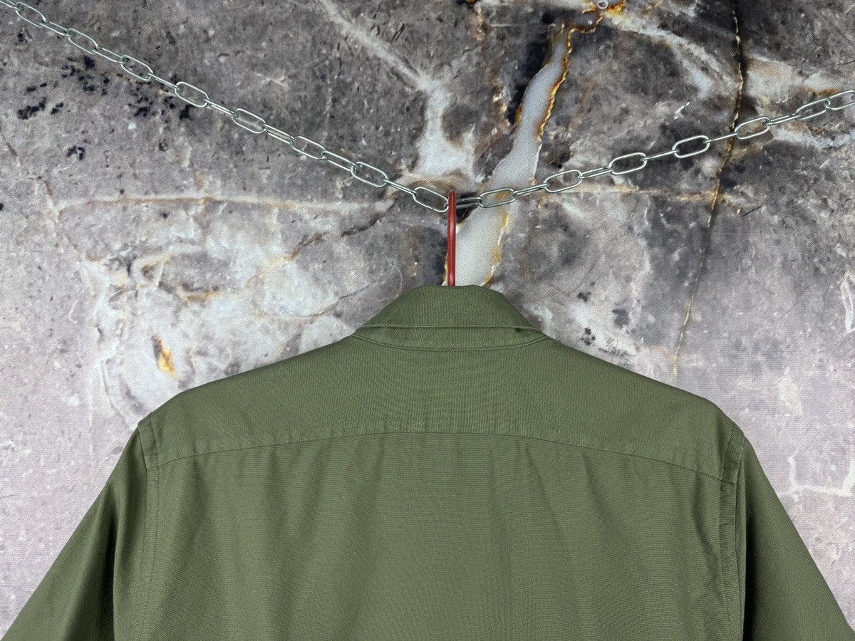 Reiss Reiss Short-Sleeve Button-Down Shirt – Olive Green Size L Size US L / EU 52-54 / 3 - 10 Thumbnail