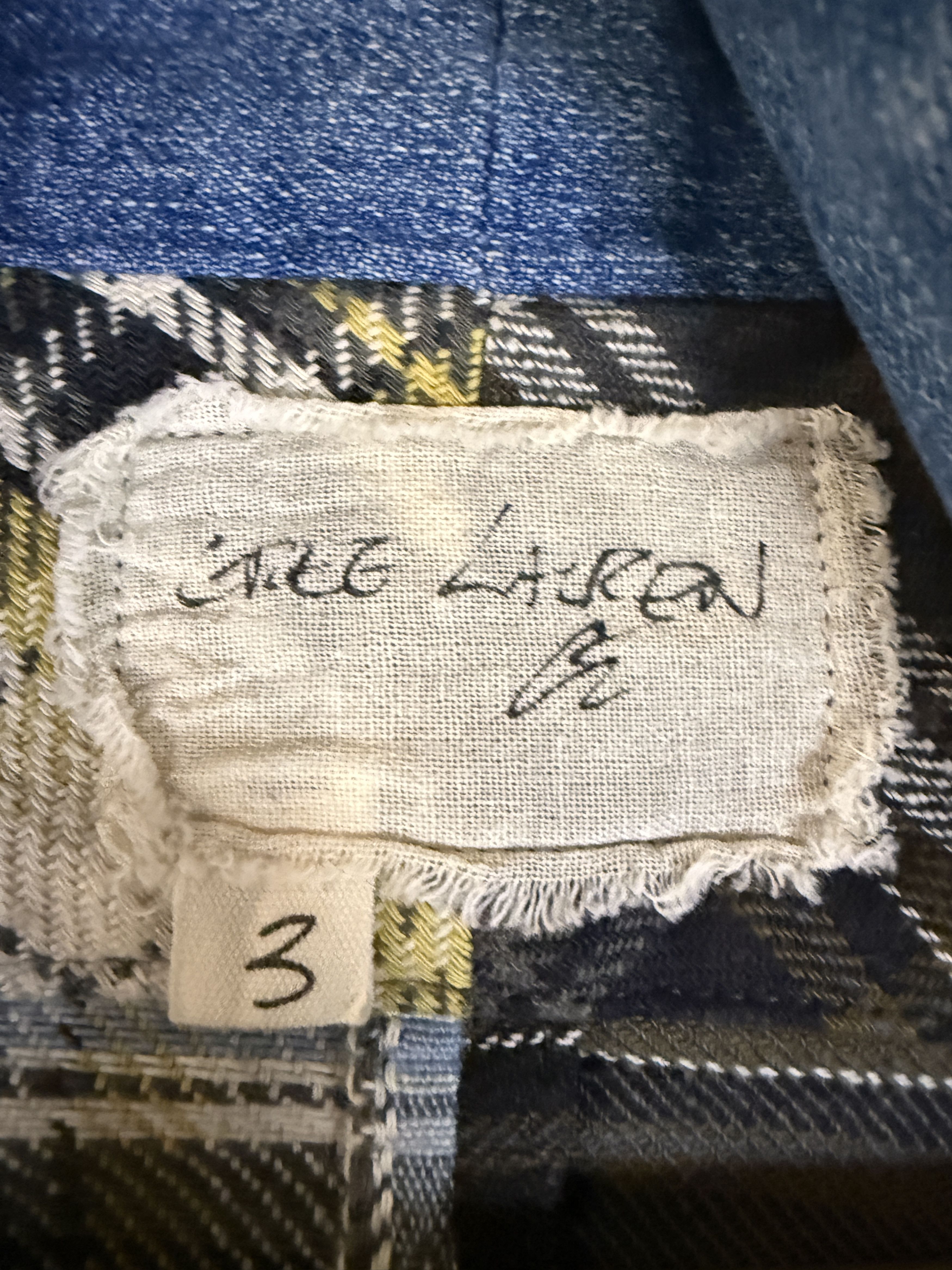 Greg Lauren $1150 Greg Lauren Mixed Plaid GL1 w/ Pockets Size US L / EU 52-54 / 3 - 5 Thumbnail