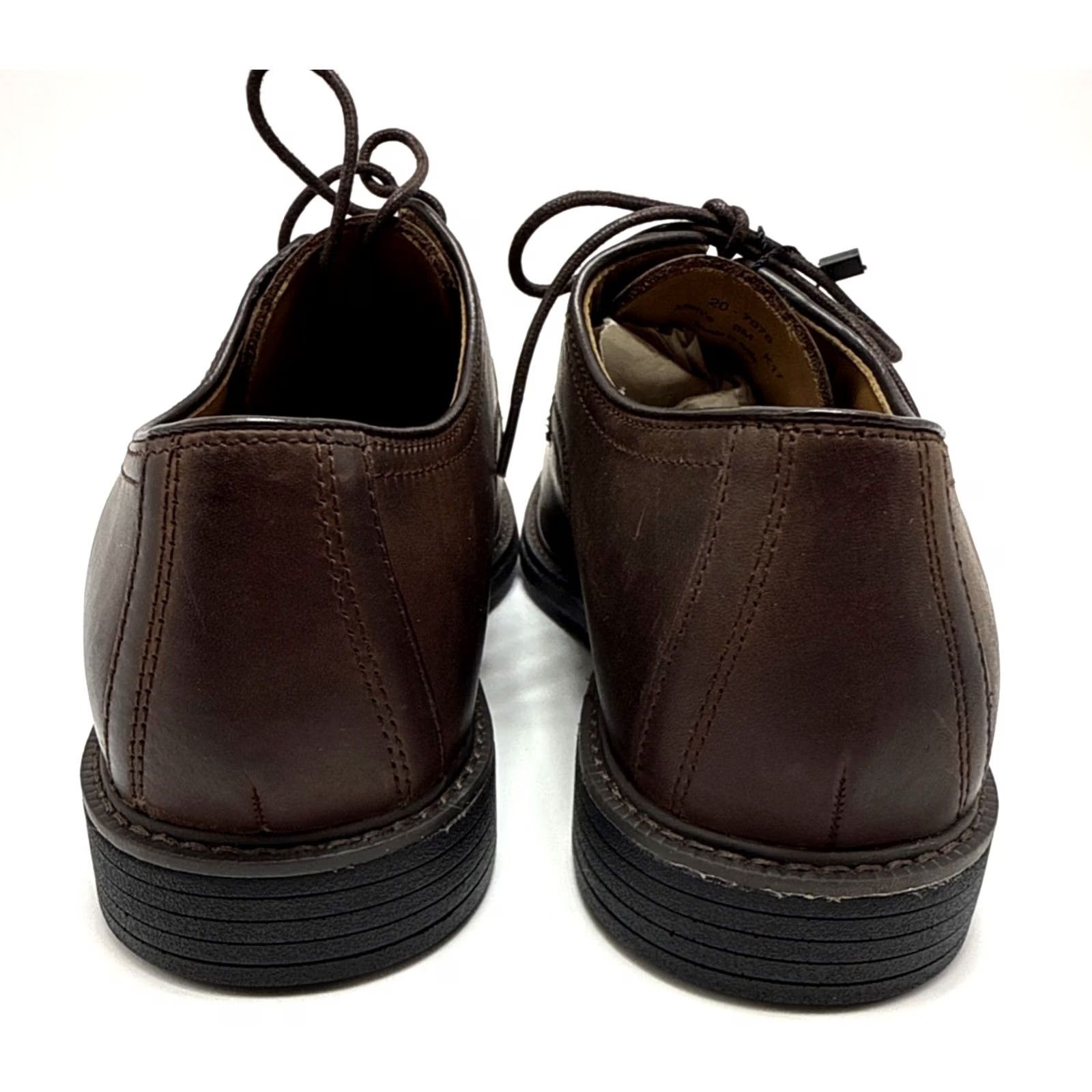 Johnston & Murphy Johnston & Murphy Warner Sheepskin Oxford Mens Size 8M Brown Lace Up Dress Shoes Size US 8 / EU 41 - 5 Thumbnail