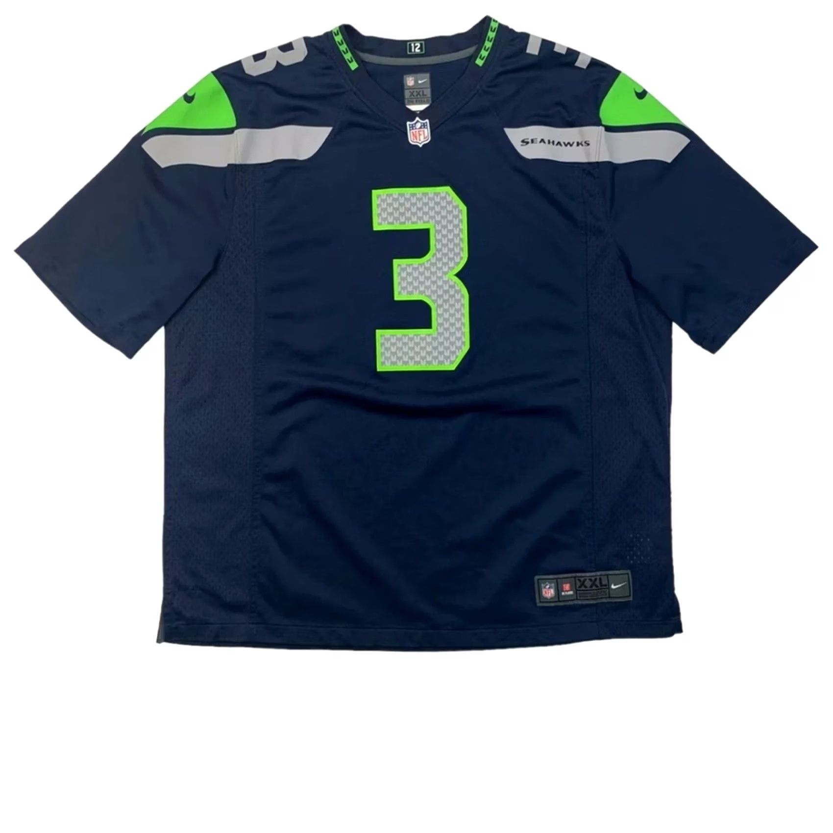 Nike NWT! Nike In Field Russell Wilson Seattle Seahawks Jersey 2XL T-Shirt Men Blue Size US XXL / EU 58 / 5 - 2 Thumbnail