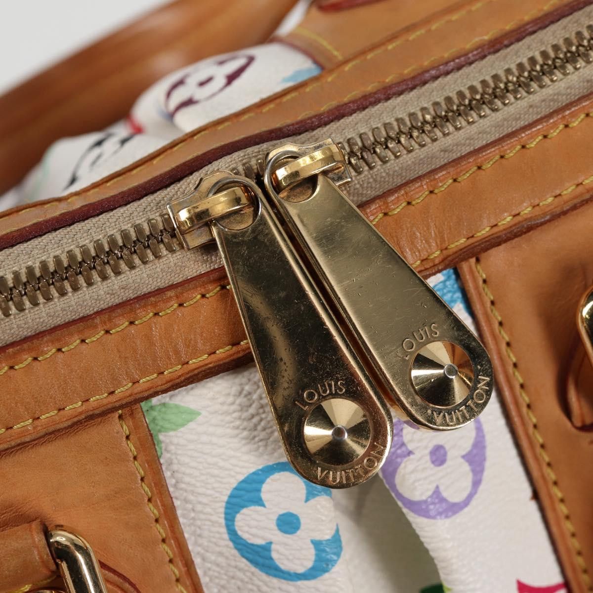 Louis Vuitton LOUIS VUITTON Monogram Multicolor Courtney MM Bag White Size ONE SIZE - 10 Thumbnail