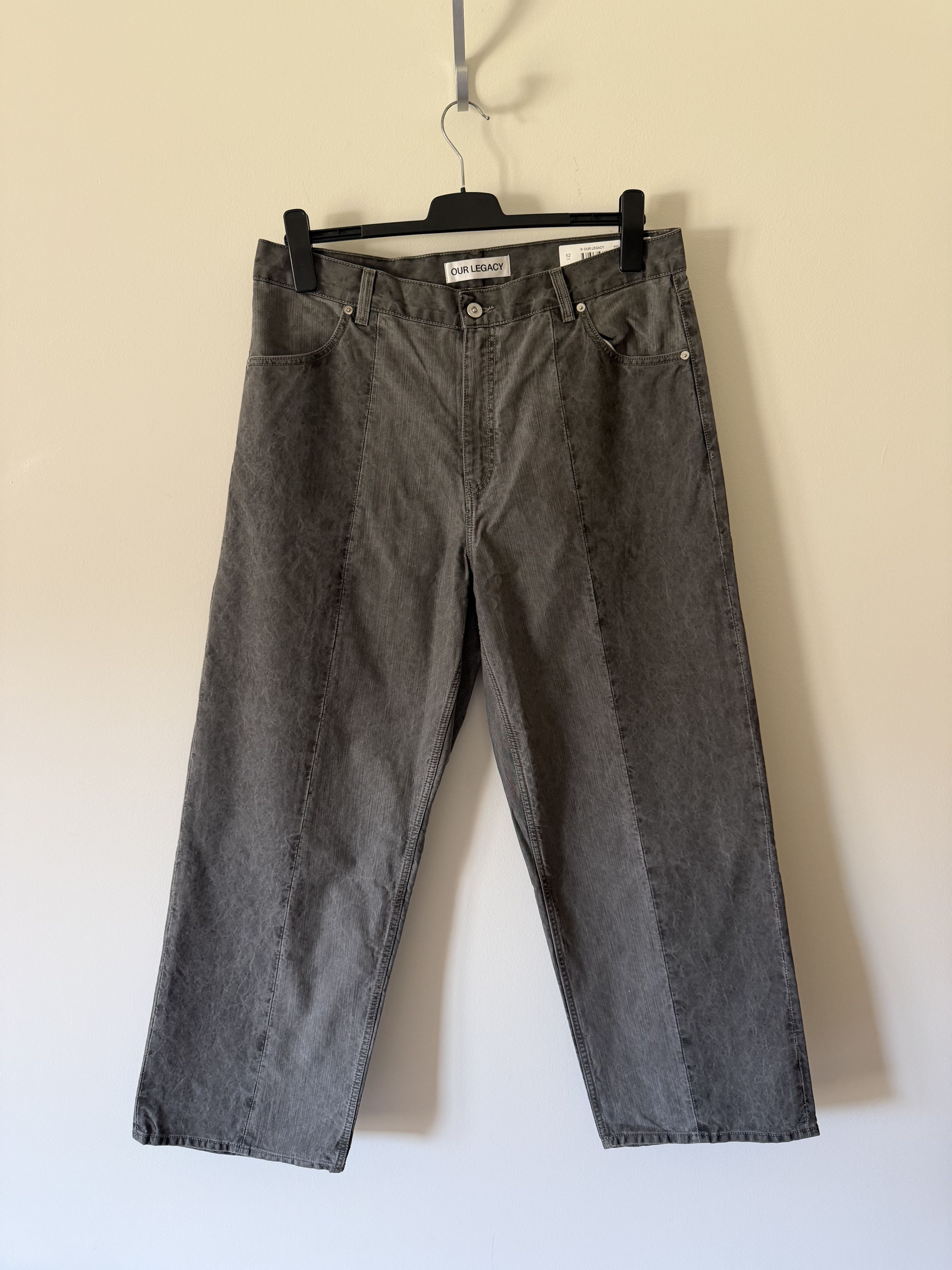 OUR LEGACY olive overdyed tweed パンツ Our Legacy Olive Overdyed Tweed Drape Trousers | Grailed