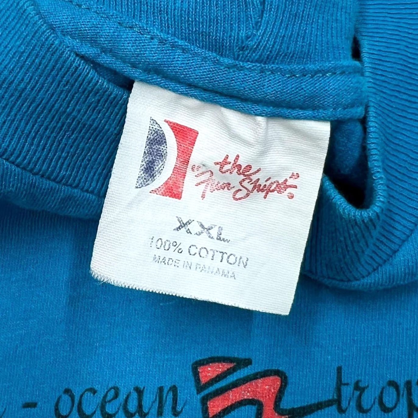 Vintage Vintage The Fun Ships Souvenir T-Shirt Blue XL XXL Graphic Single Stitch 90s Mens T-Shirt Size US XL / EU 56 / 4 - 3 Thumbnail