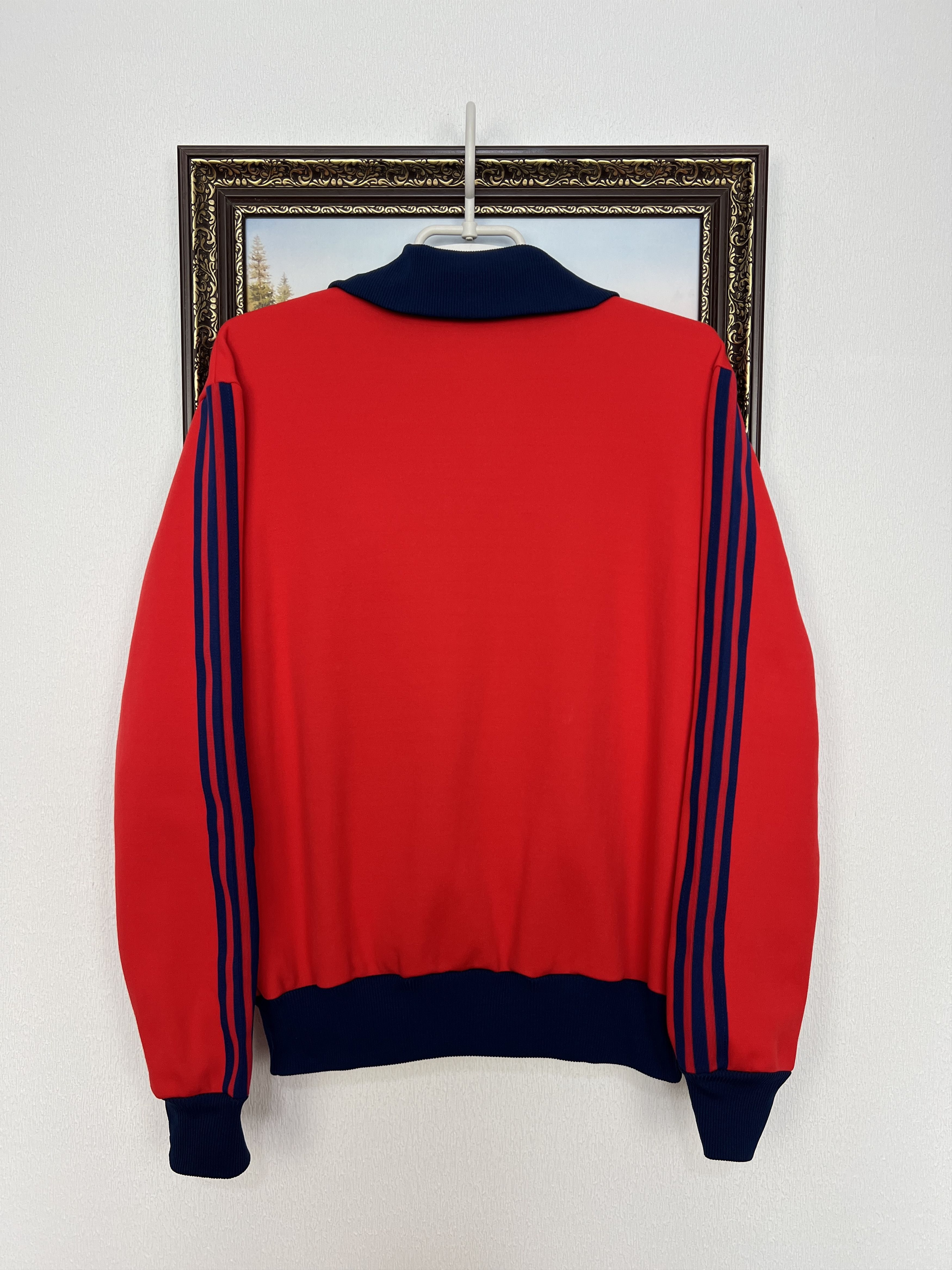 Adidas Vintage 80's Adidas Red Yugoslavia Jacket Mens Track Top Size US M / EU 48-50 / 2 - 9 Thumbnail