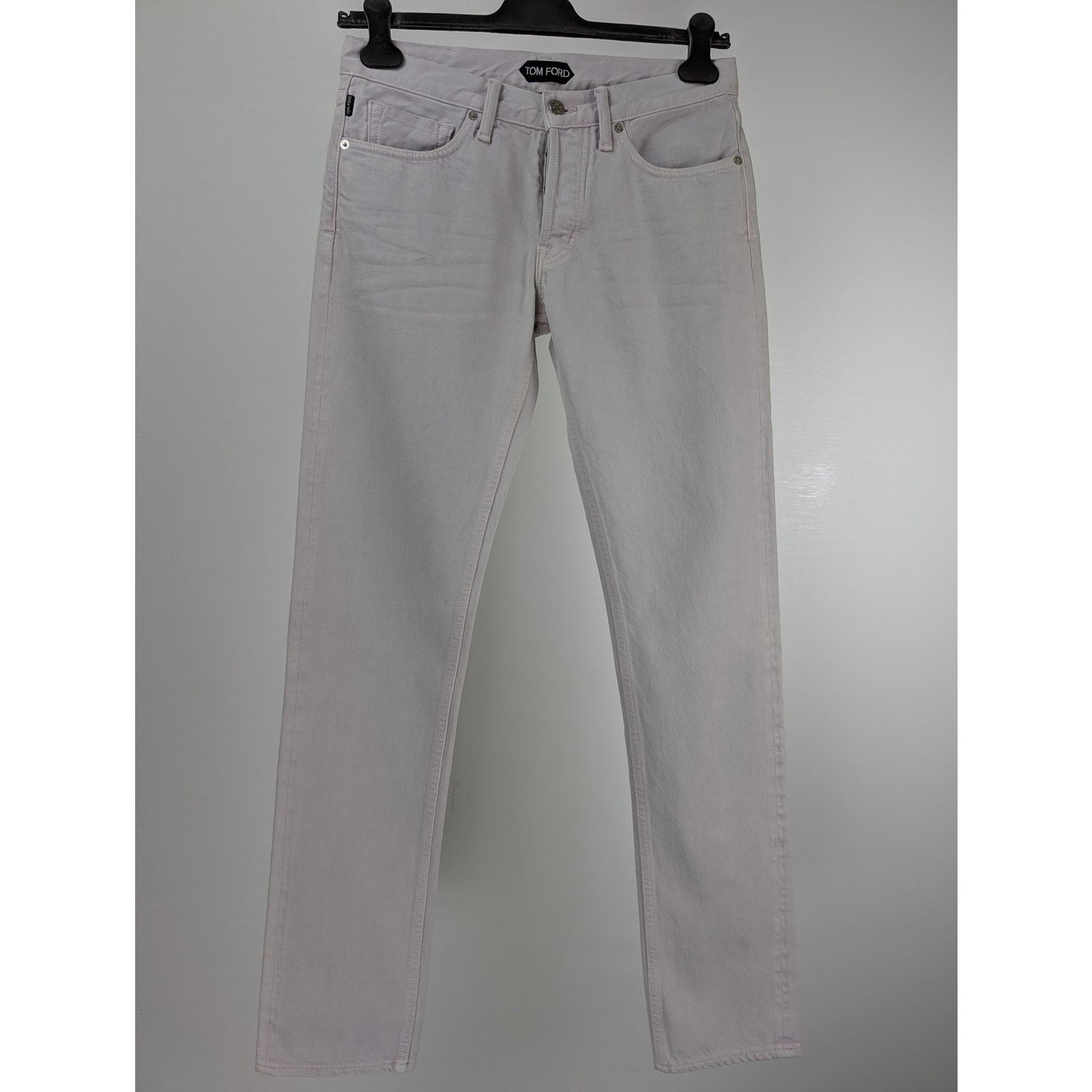 Tom Ford o1rshd1 Slim Denim Jeans in Dirty White Size US 30 / EU 46 - 3 Thumbnail