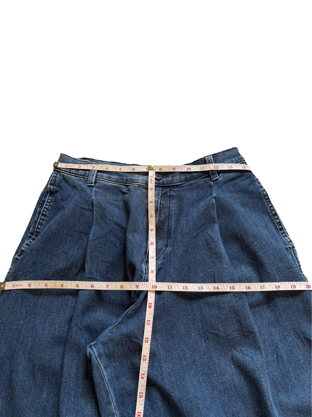 Japanese Brand Vintage Japanese Brand Mud Wash Baggy Jean Shorts Jorts Size US 29 - 12 Thumbnail