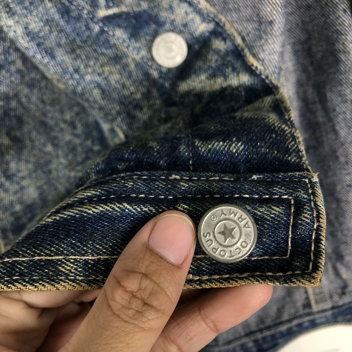 Japanese Brand 🔥90’s Vintage Denim Chore Jacket Octopus Army Issey Miyake Size US M / EU 48-50 / 2 - 13 Thumbnail