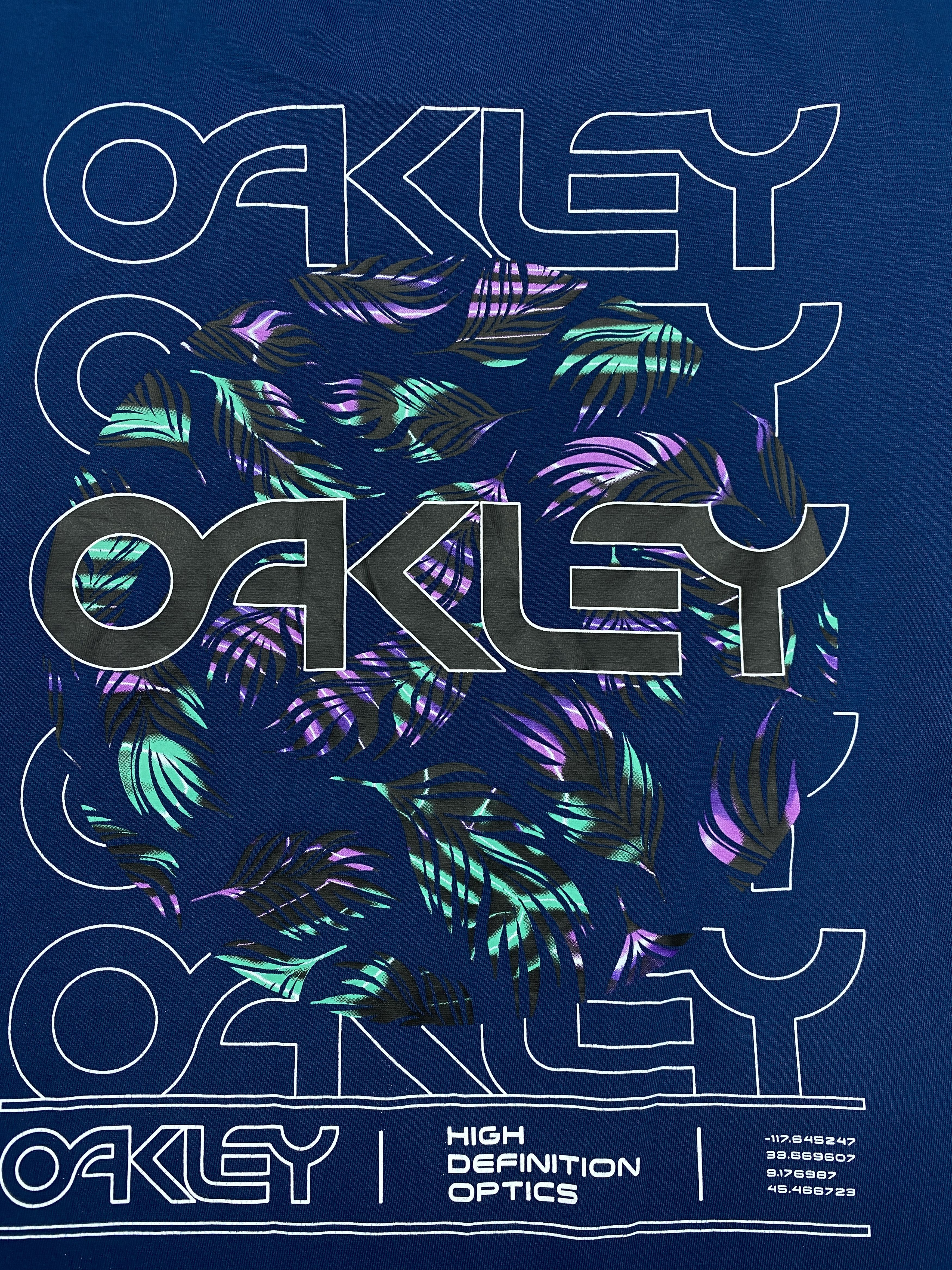Oakley × Vintage Oakley Vintage Mens Crew Neck T-Shirt Size US L / EU 52-54 / 3 - 3 Thumbnail