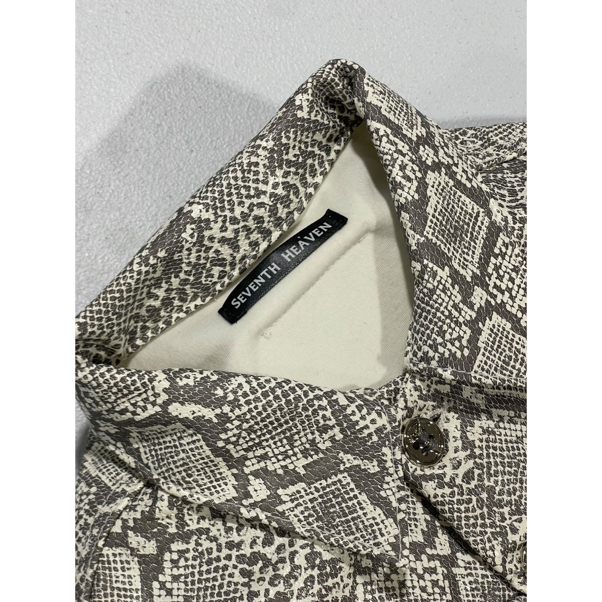 Seventh Heaven NEW SEVENTH HEAVEN WOMENS CROSS SNAKE JACKET XS Size XS / US 0-2 / IT 36-38 - 3 Thumbnail