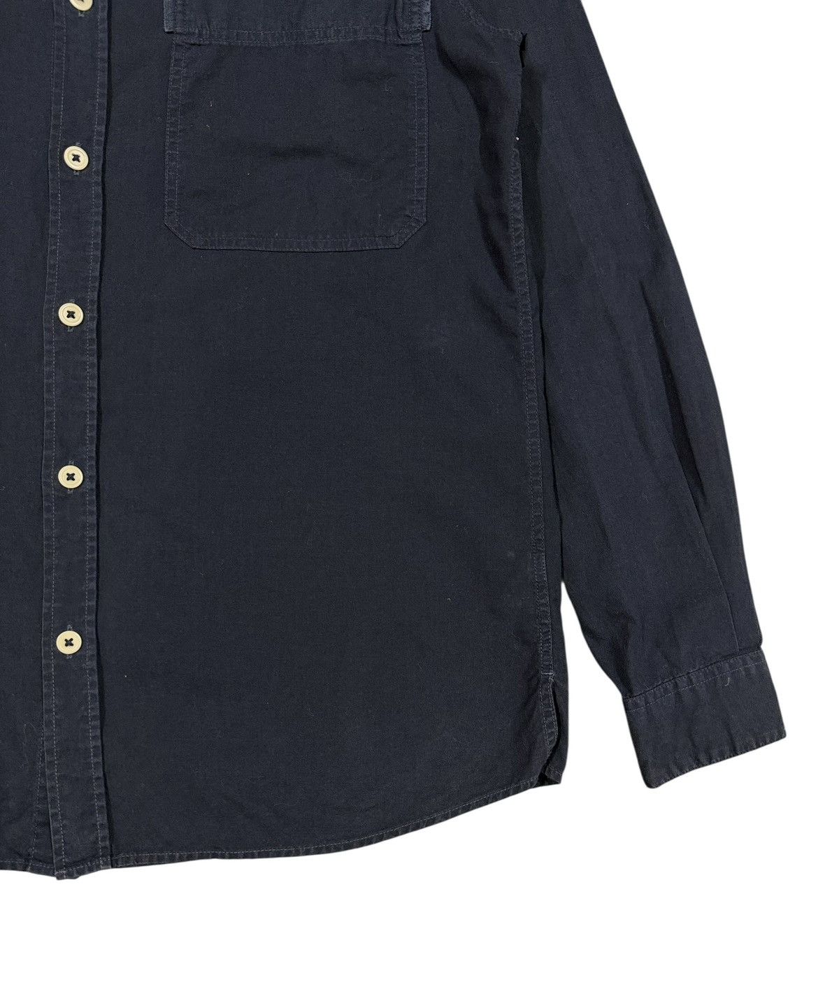 Margaret Howell MHL Margaret Howell Navy Blue Cotton Button Ups Shirt Size US S / EU 44-46 / 1 - 9 Thumbnail