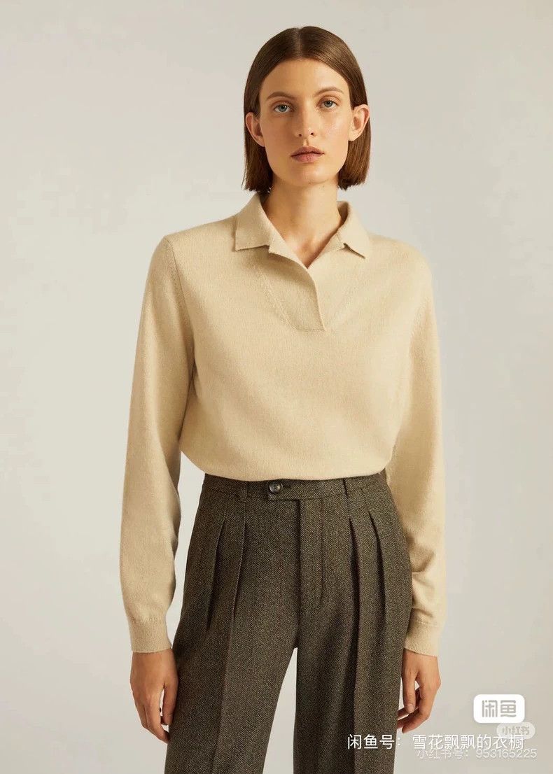 Loro Piana LORO PIANA Small cashmere collar sweater Size S / US 4 / IT 40 - 2 Thumbnail