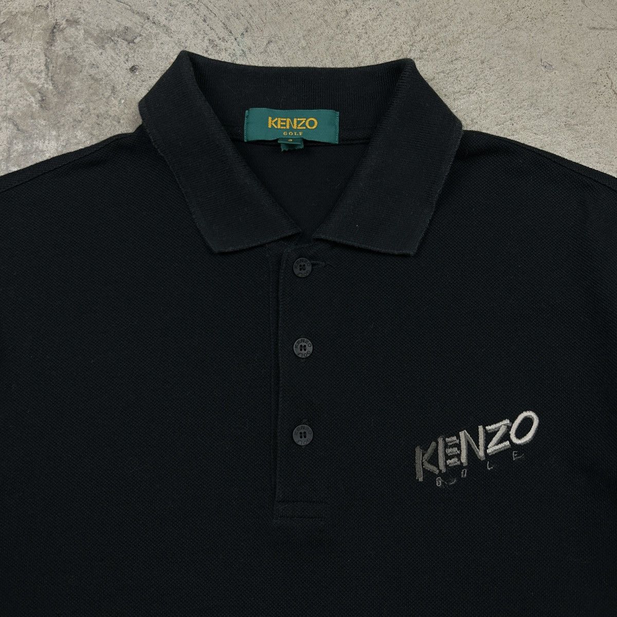 Kenzo × Vintage 1990s Kenzo Golf Black Polo Size US M / EU 48-50 / 2 - 10 Thumbnail