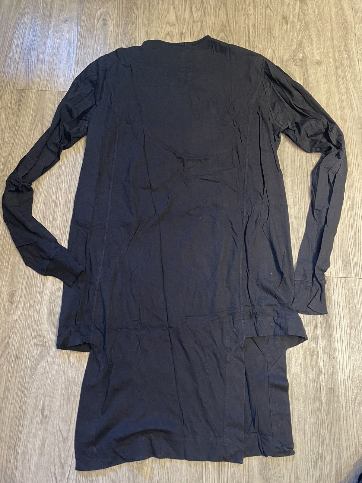 Rick Owens Drkshdw Rick Owens Extended Long Long Sleeve Tee Size US XL / EU 56 / 4 - 4 Thumbnail
