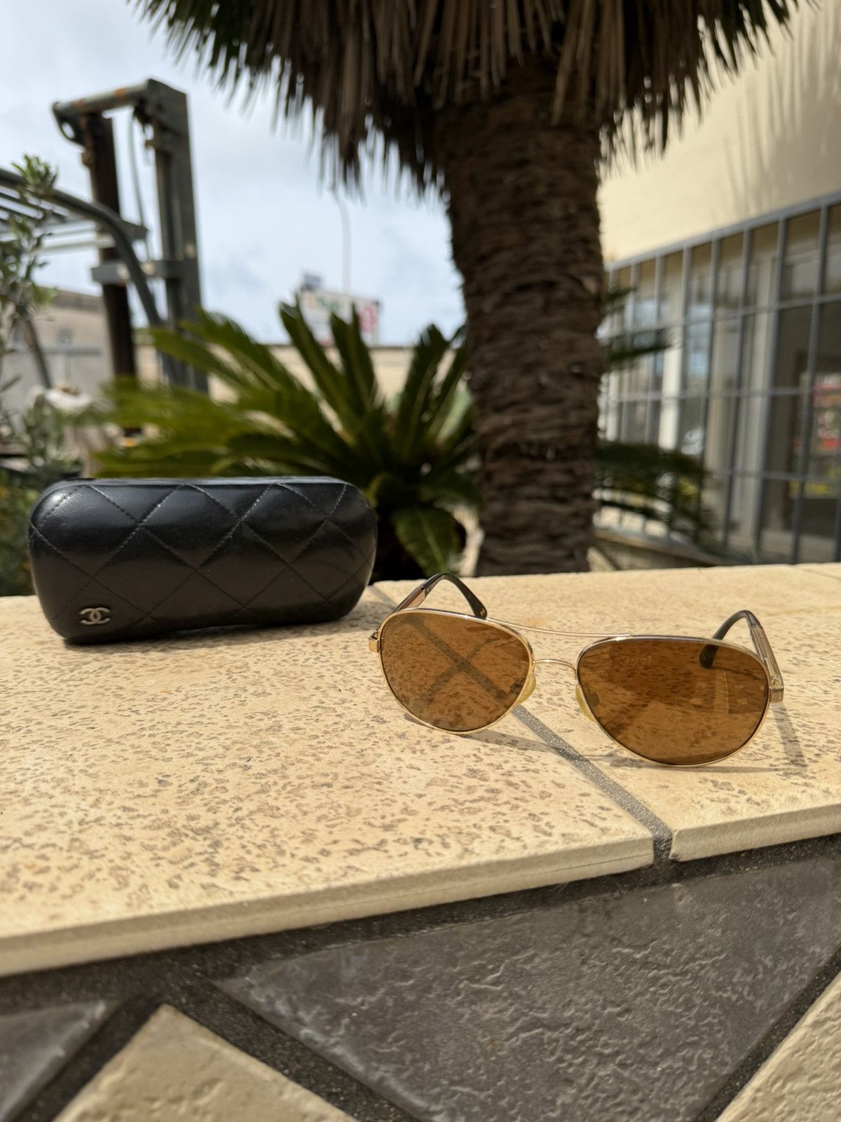 Chanel Chanel Sunglasses Collection Miroir Gold Vintage Size ONE SIZE - 2 Thumbnail
