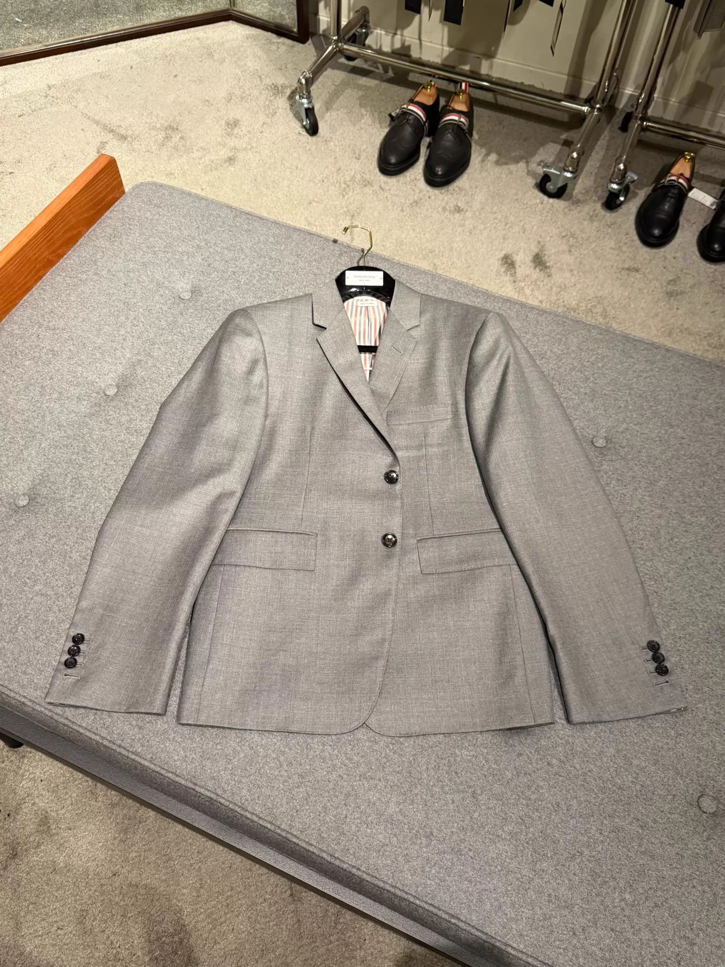 Thom Browne Thom Browne Classic Mid Gray Wool Suit Size 2 Size US M / EU 48-50 / 2 - 3 Thumbnail