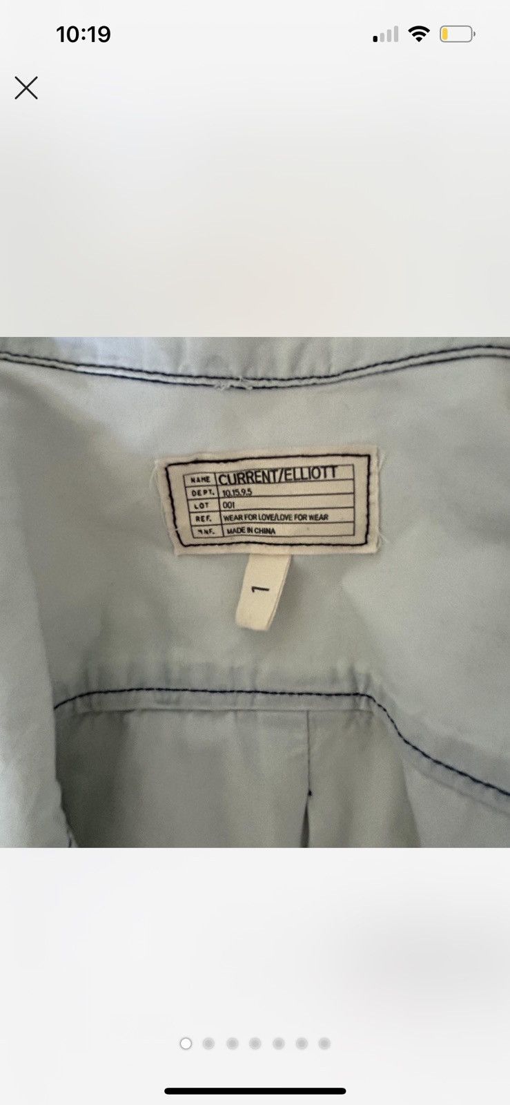 Current/Elliot CURRENT ELLIOT Light Blue Faded Long Button Up Size 1 Size S / US 4 / IT 40 - 2 Thumbnail