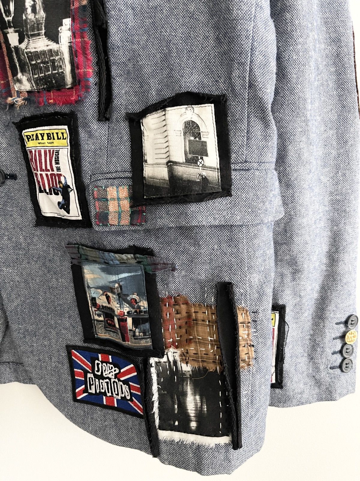 Handmade RARE! 1 of 1 “80s MEMORY” Handmade Patches Blazers Size US L / EU 52-54 / 3 - 4 Thumbnail