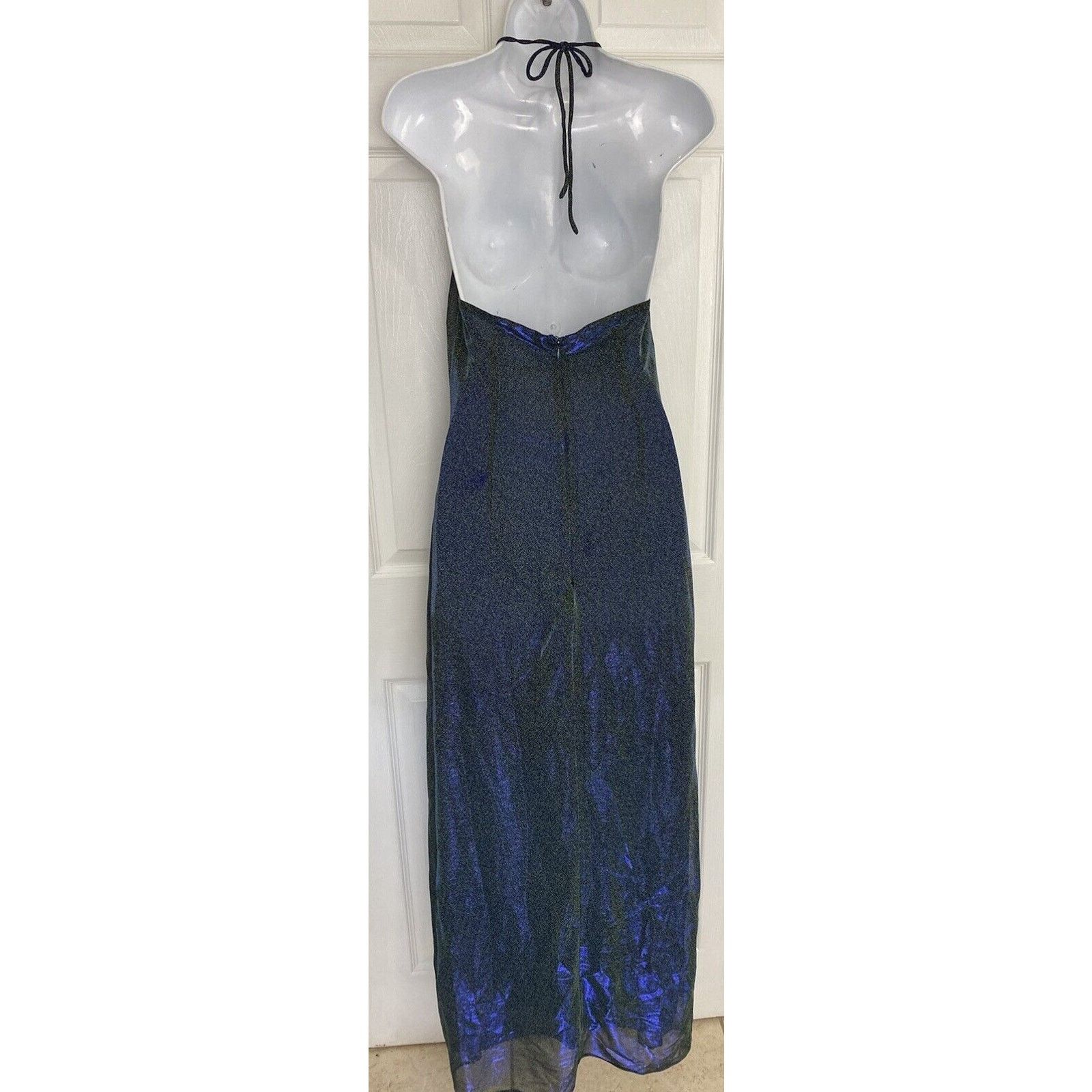 Jessica McClintock Jessica McClintock Gunne Saxe Halter Dress Iridescent Y2K Size S / US 4 / IT 40 - 9 Thumbnail