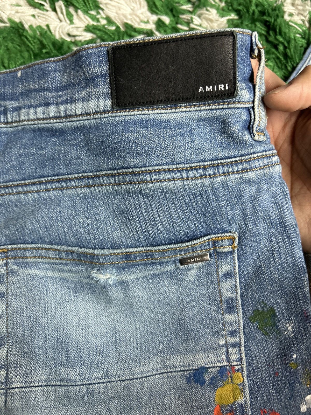 Amiri Amiri Paint Splatter Size US 38 / EU 54 - 2 Thumbnail