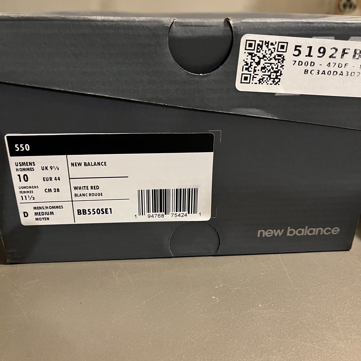 New Balance Size 10 Mens: New Balance 550s in "White Team Red" Size US 10 / EU 43 - 7 Thumbnail