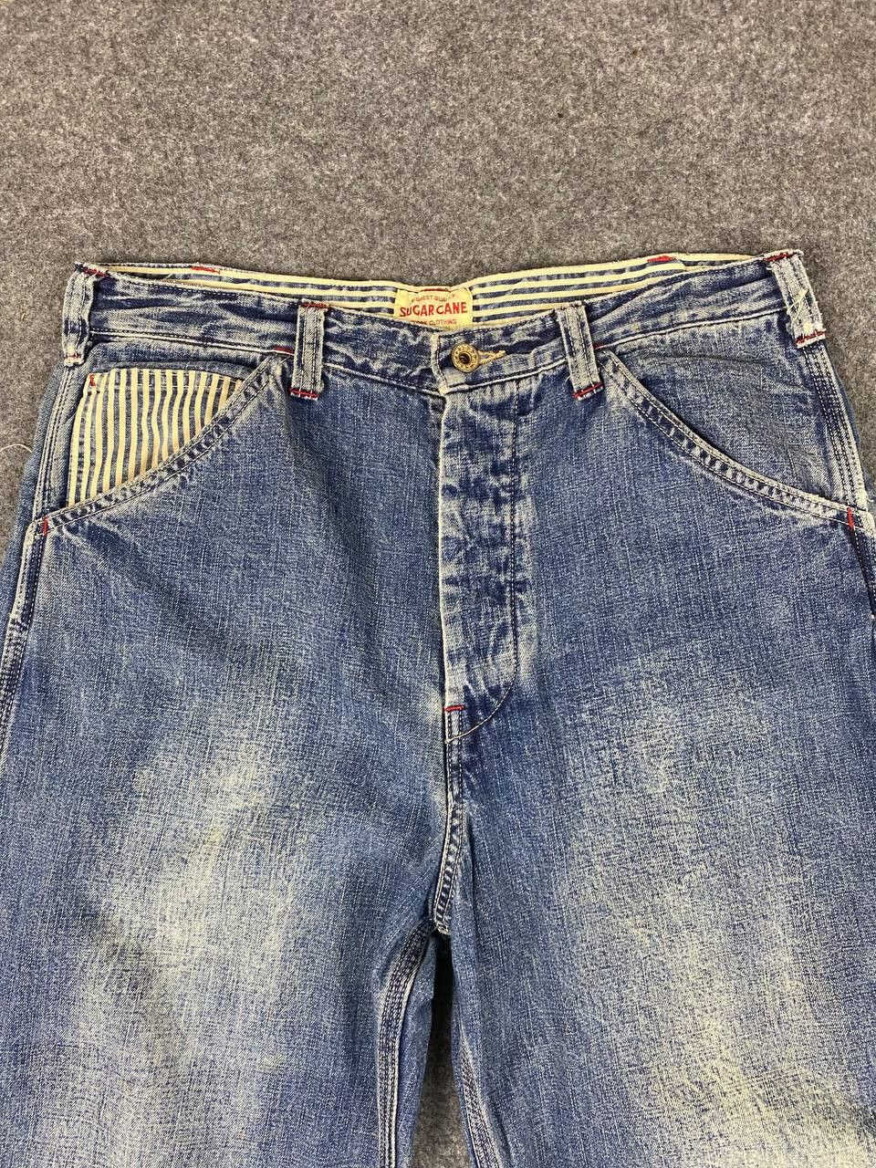 Sugar Cane sugarcane & co carpenter denim nice hickory stripe design Size US 34 / EU 50 - 8 Thumbnail