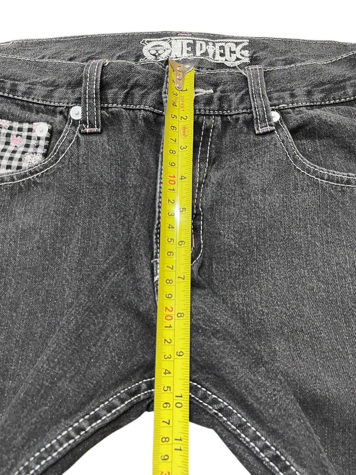 One Piece Vintage Japan One Piece Tony Chopper Distress Loose Jeans Size US 31 - 16 Thumbnail
