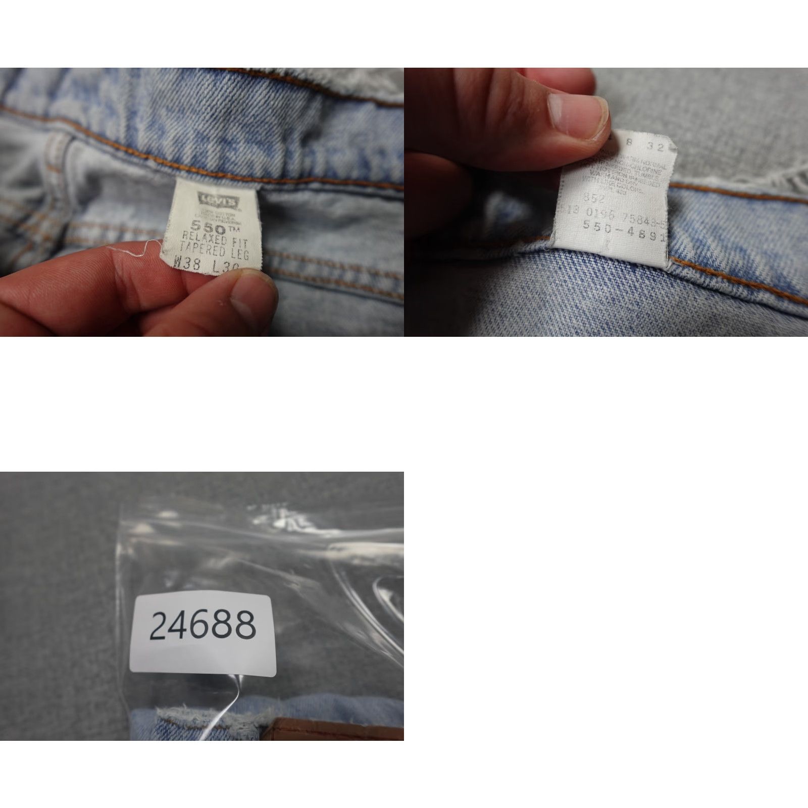 Levi's VINTAGE Levi's 550 Jeans Mens 36x29 Blue Relaxed Fit Light Wash Denim 1996 USA Size US 36 / EU 52 - 9 Thumbnail