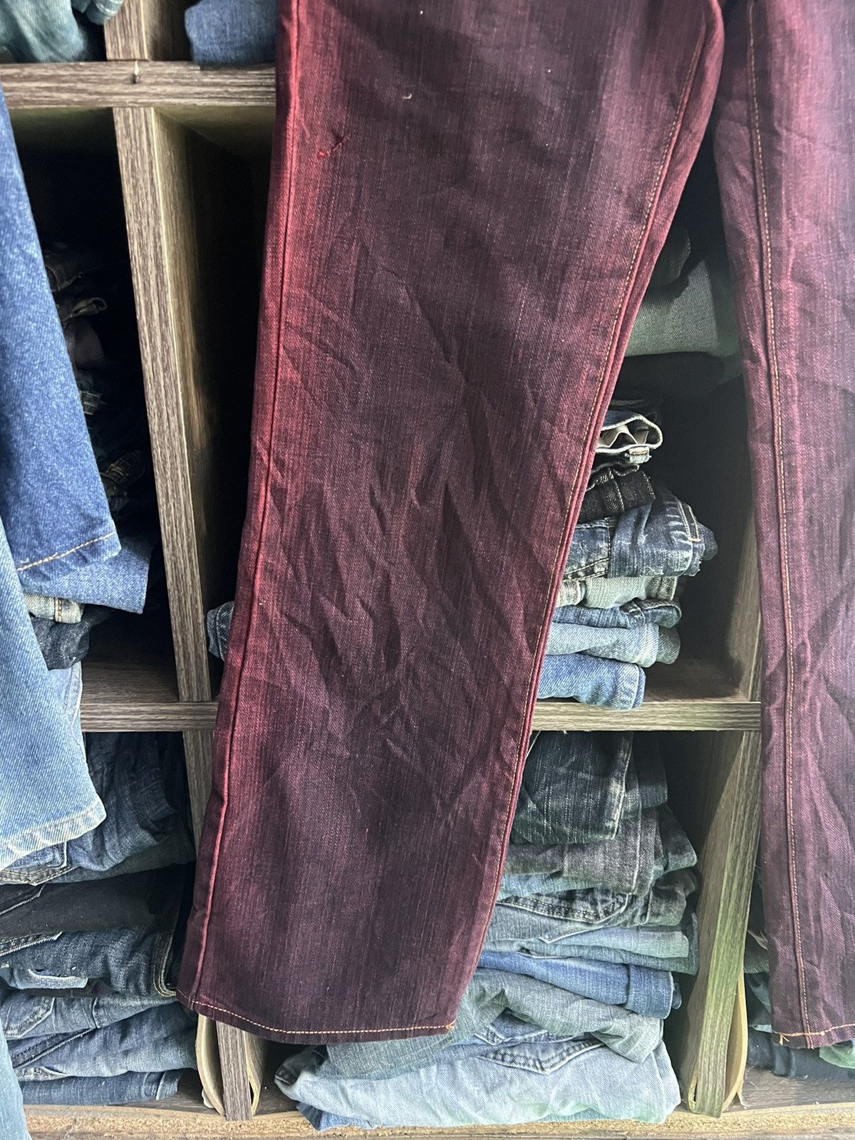 Wrangler 🔥Vintage Wrangler Western Style Two Tone Denim Size 27" / US 4 / IT 40 - 5 Thumbnail