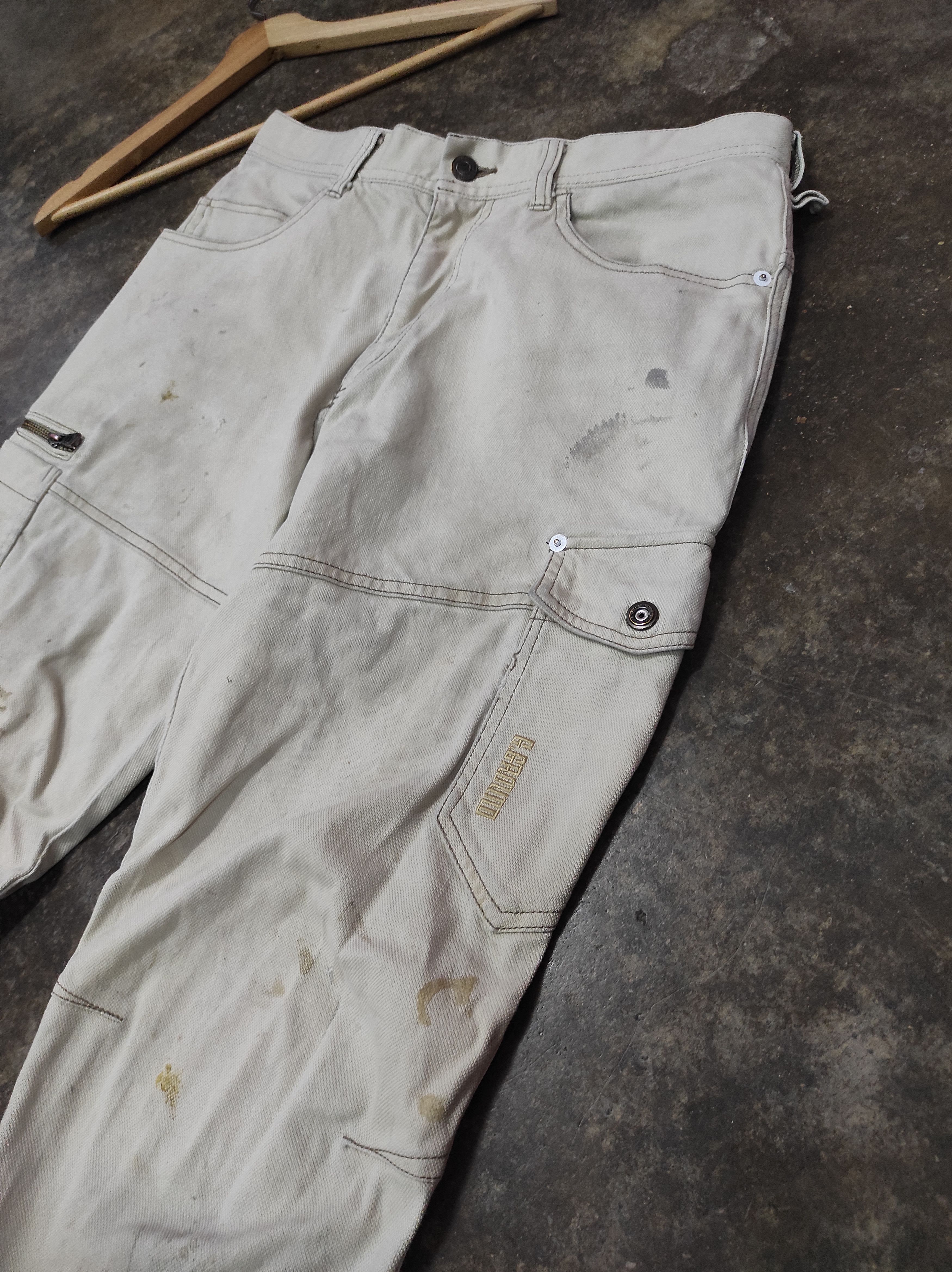 Japanese Brand G . GROUND TACTICAL CARGO POCKET DENIM JEANS DISTRESSED Size US 30 / EU 46 - 2 Thumbnail