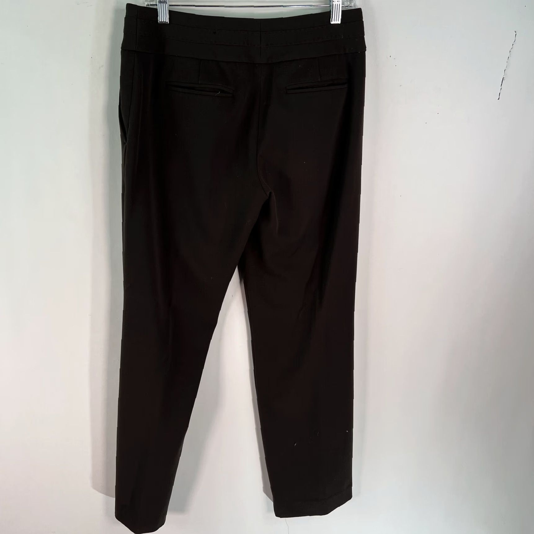 Apt. 9 Apt. 9 Womens Maxwell Flat Front Straight Leg Brown Dress Pant Size 6 Short Size 28" / US 6 / IT 42 - 2 Thumbnail