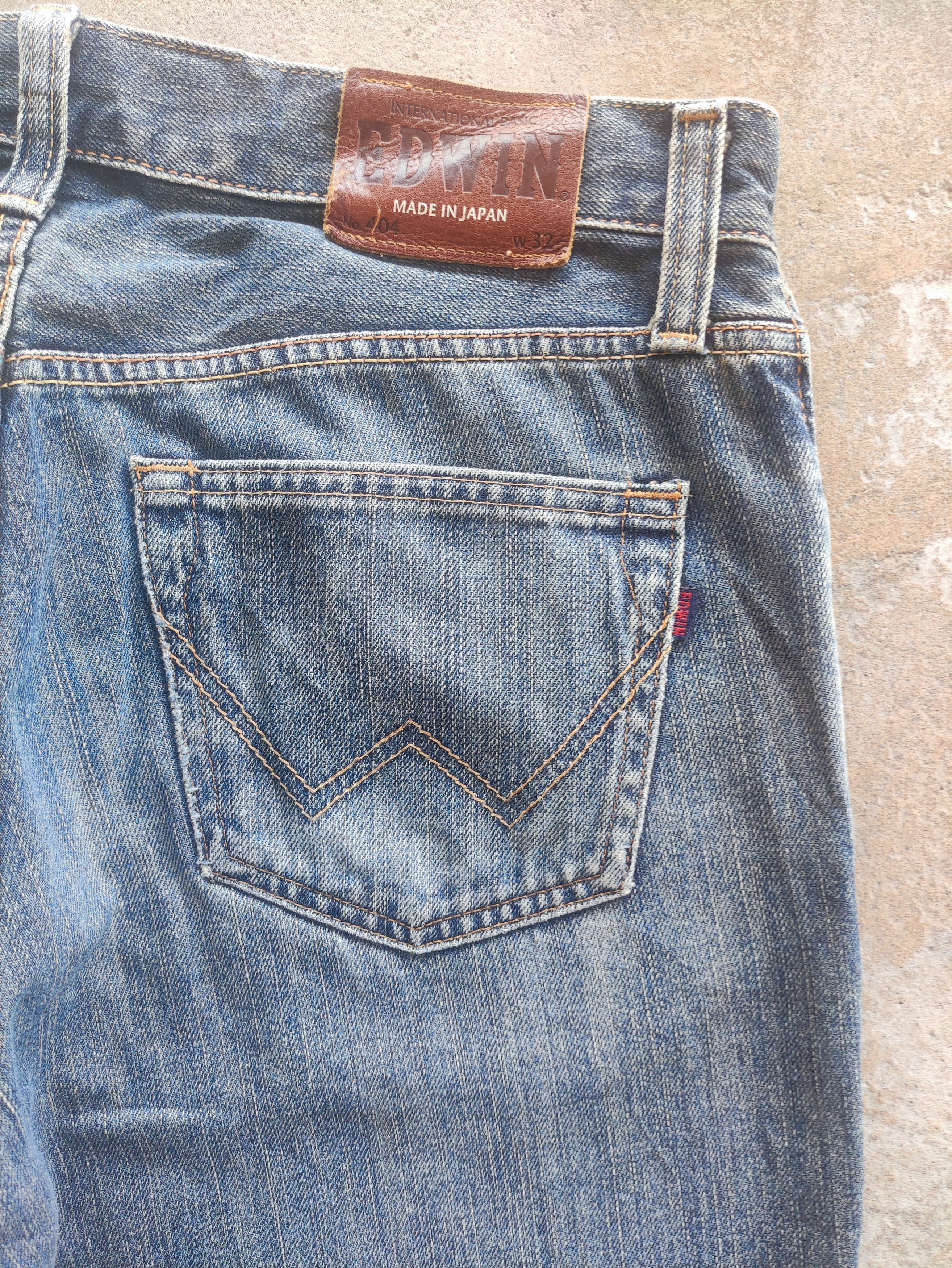 Edwin × Jean × Vintage Vintage Edwin Made In Japan Distressed Faded Denim Pants W34 Size US 34 / EU 50 - 13 Thumbnail