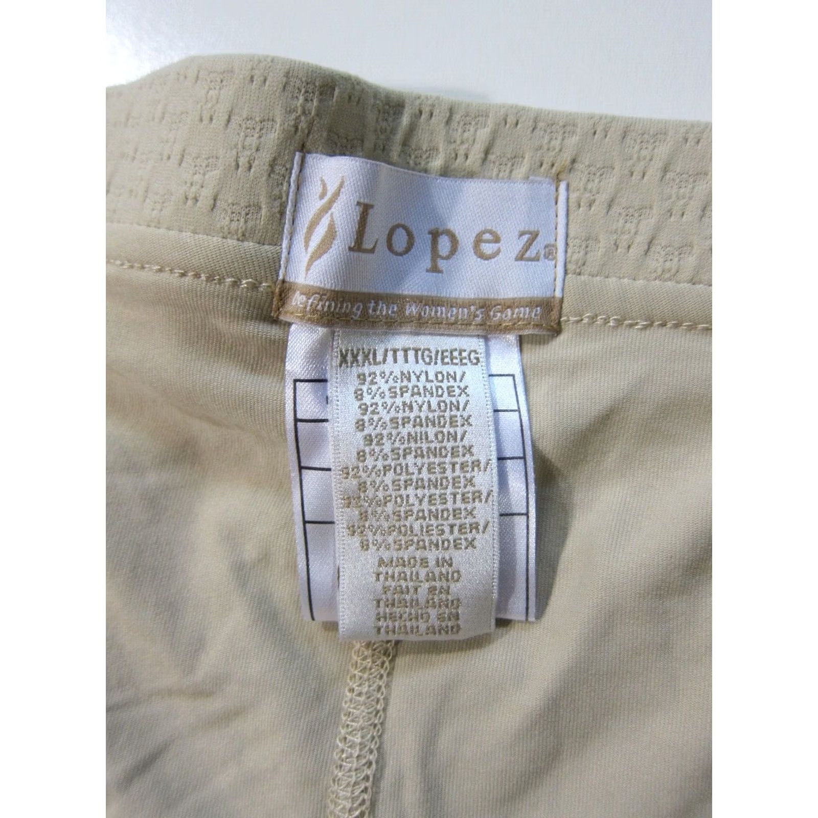 Vintage Nancy Lopez Brown Beige Stretch Active Golf Skirt Skort Women XXXL Size 40" / US 18 - 3 Thumbnail