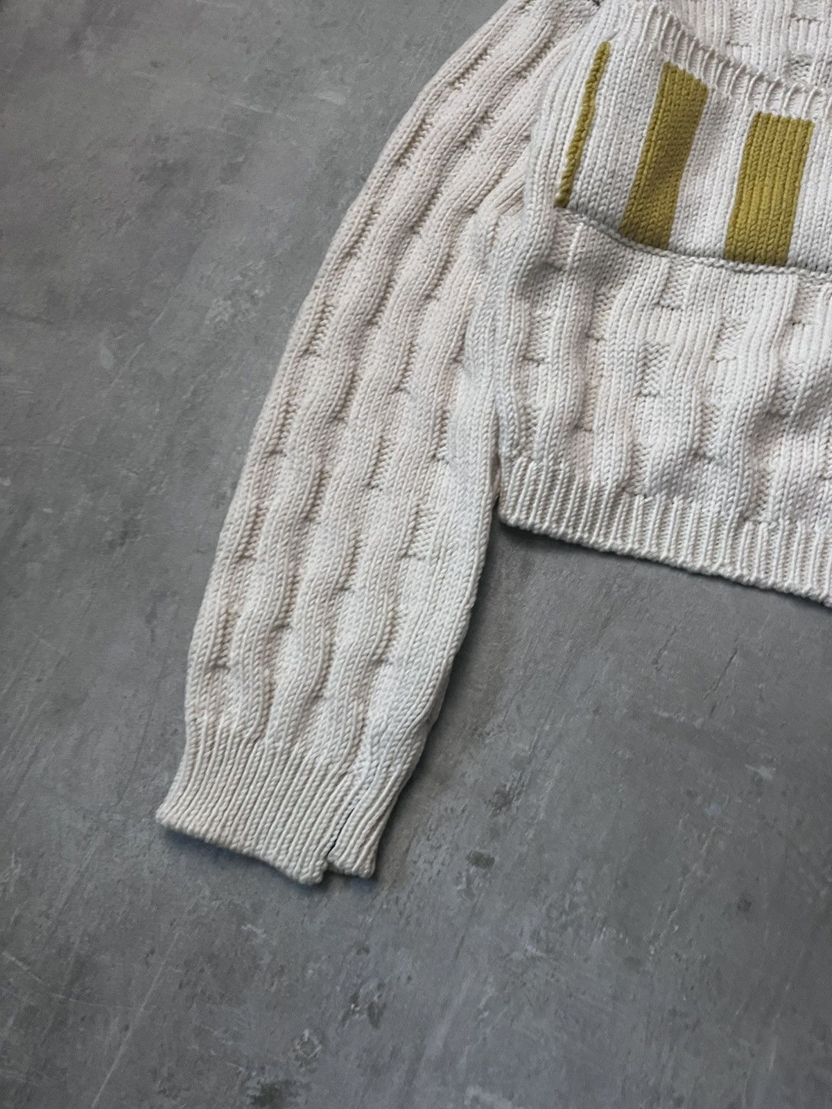 Raf Simons Raf Simons F/W 2017 Disturbed cream wool sweater Size US S / EU 44-46 / 1 - 4 Thumbnail
