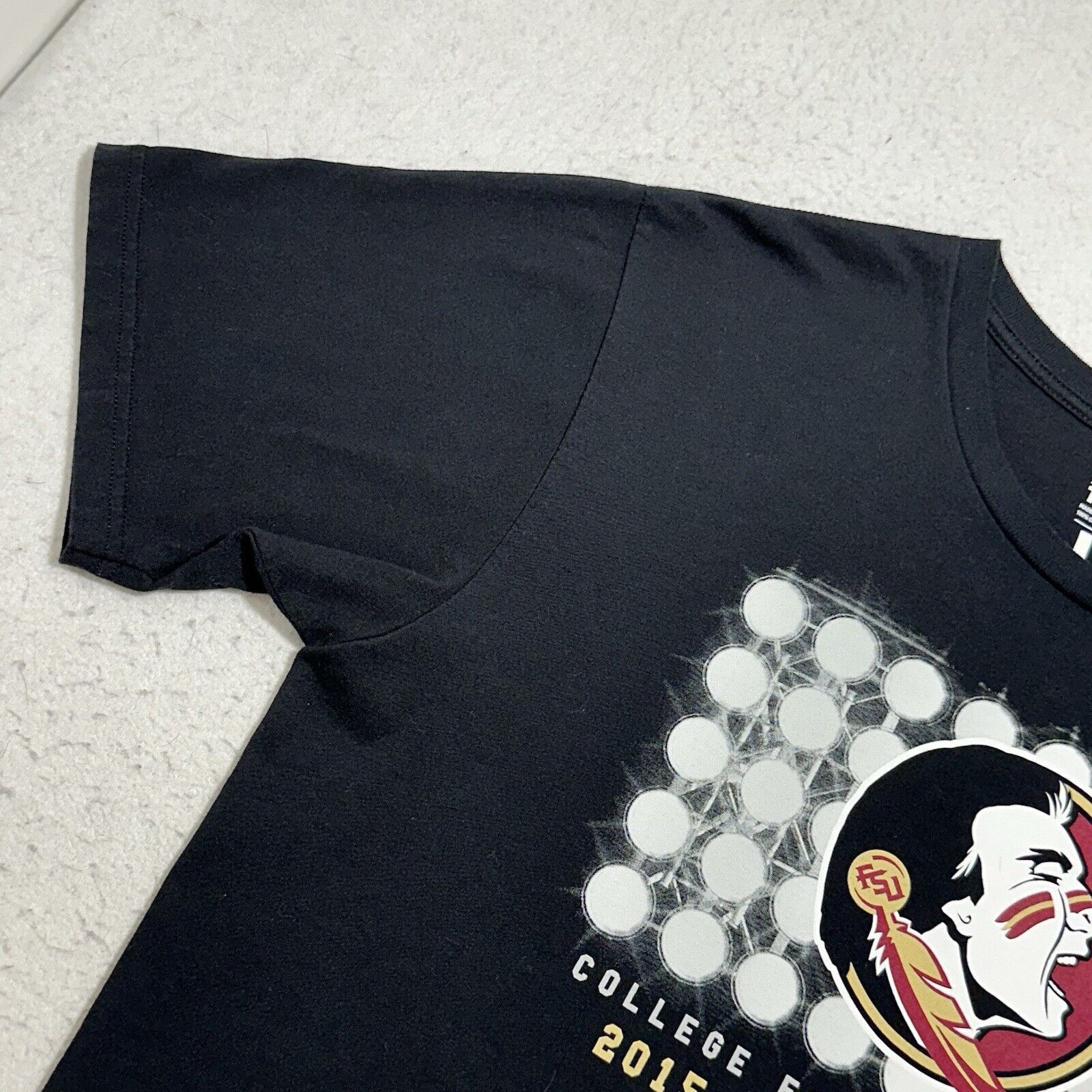 Adidas Adidas FSU Seminoles Large Black 2015 Rose Bowl T Shirt Size US L / EU 52-54 / 3 - 5 Thumbnail