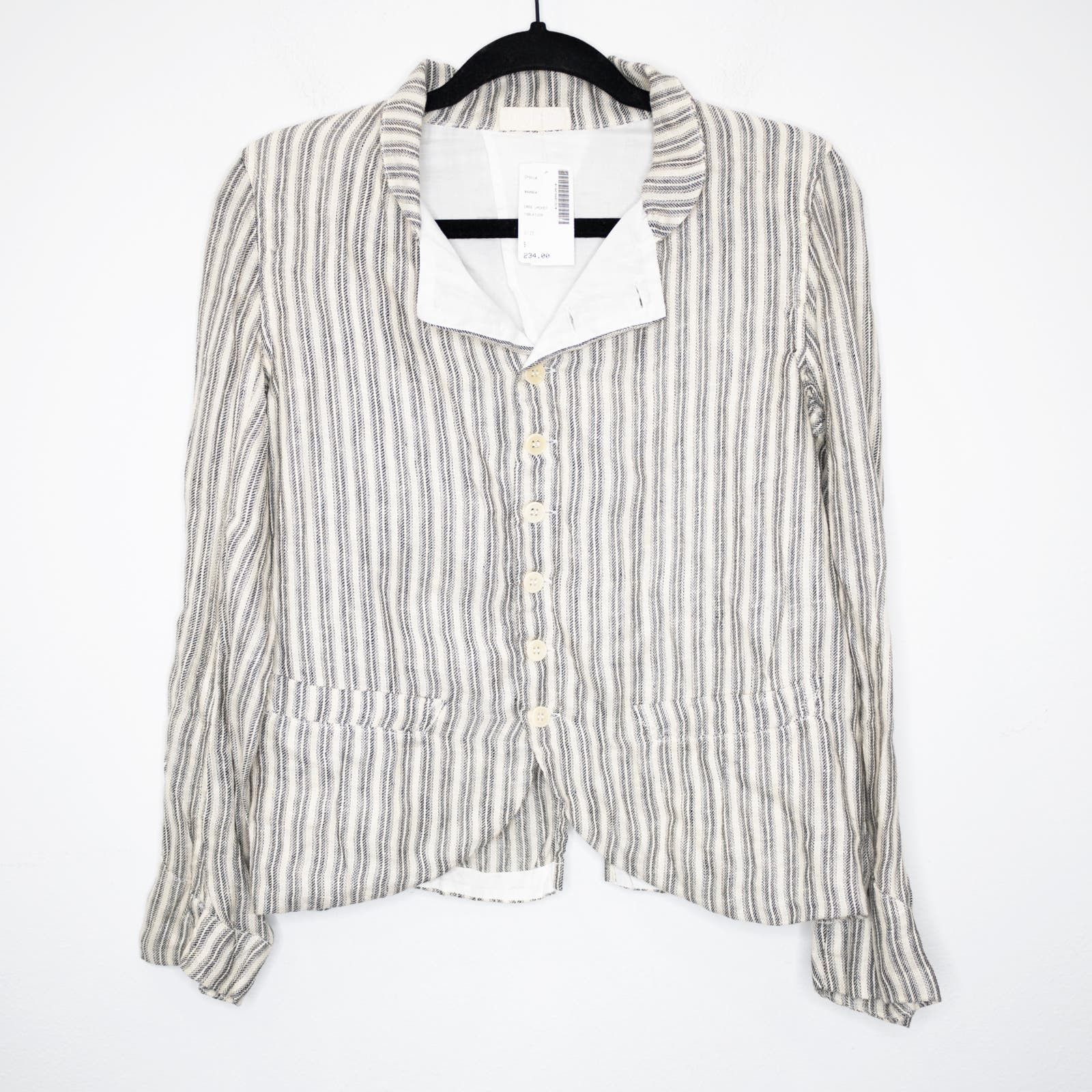 image of Cp Shades Dree Jacket in Ecru Stripe, Women's (Size Small)