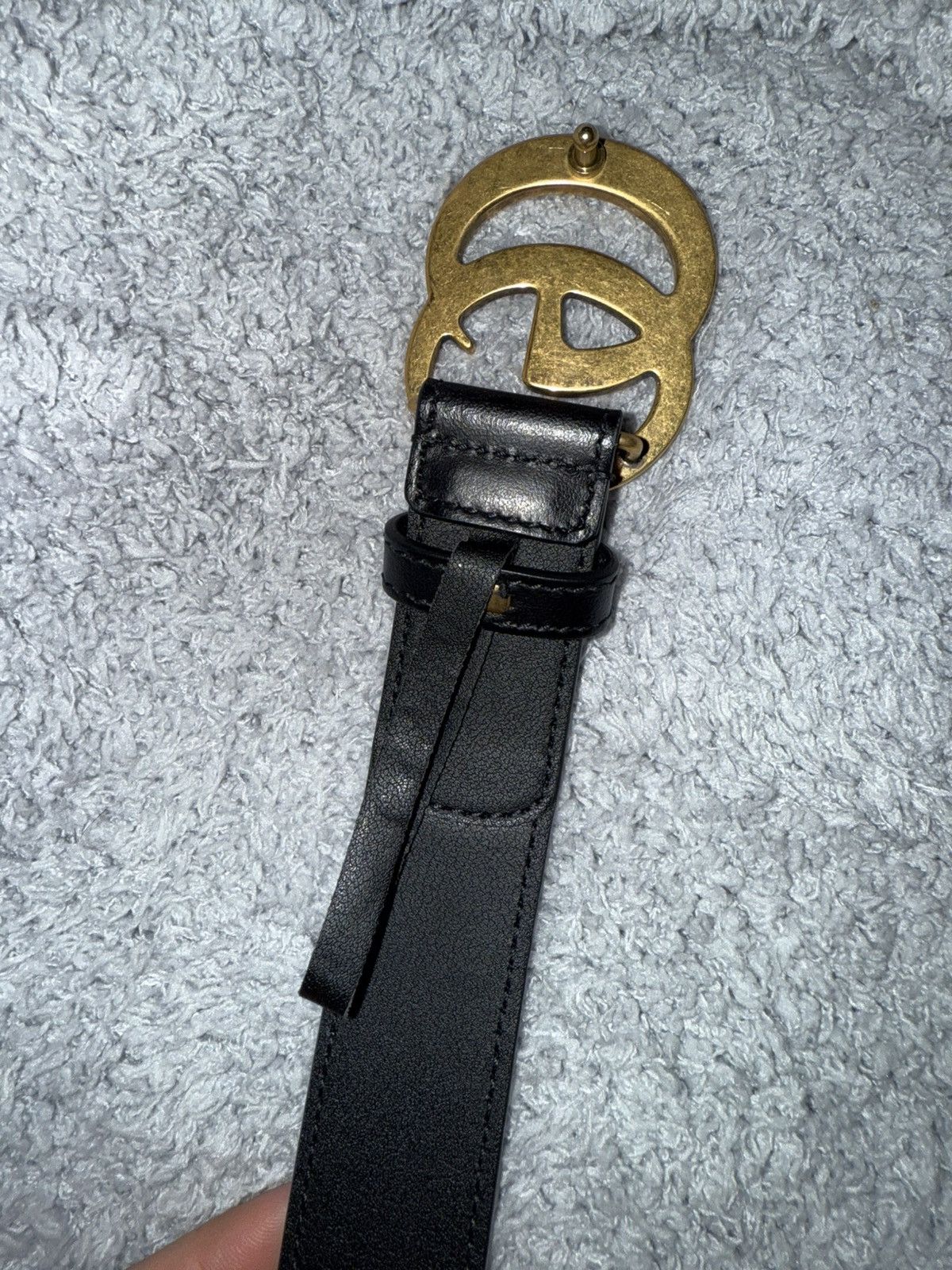 Gucci GG MARMONT REVERSIBLE THIN BELT size 95 Size ONE SIZE - 4 Thumbnail