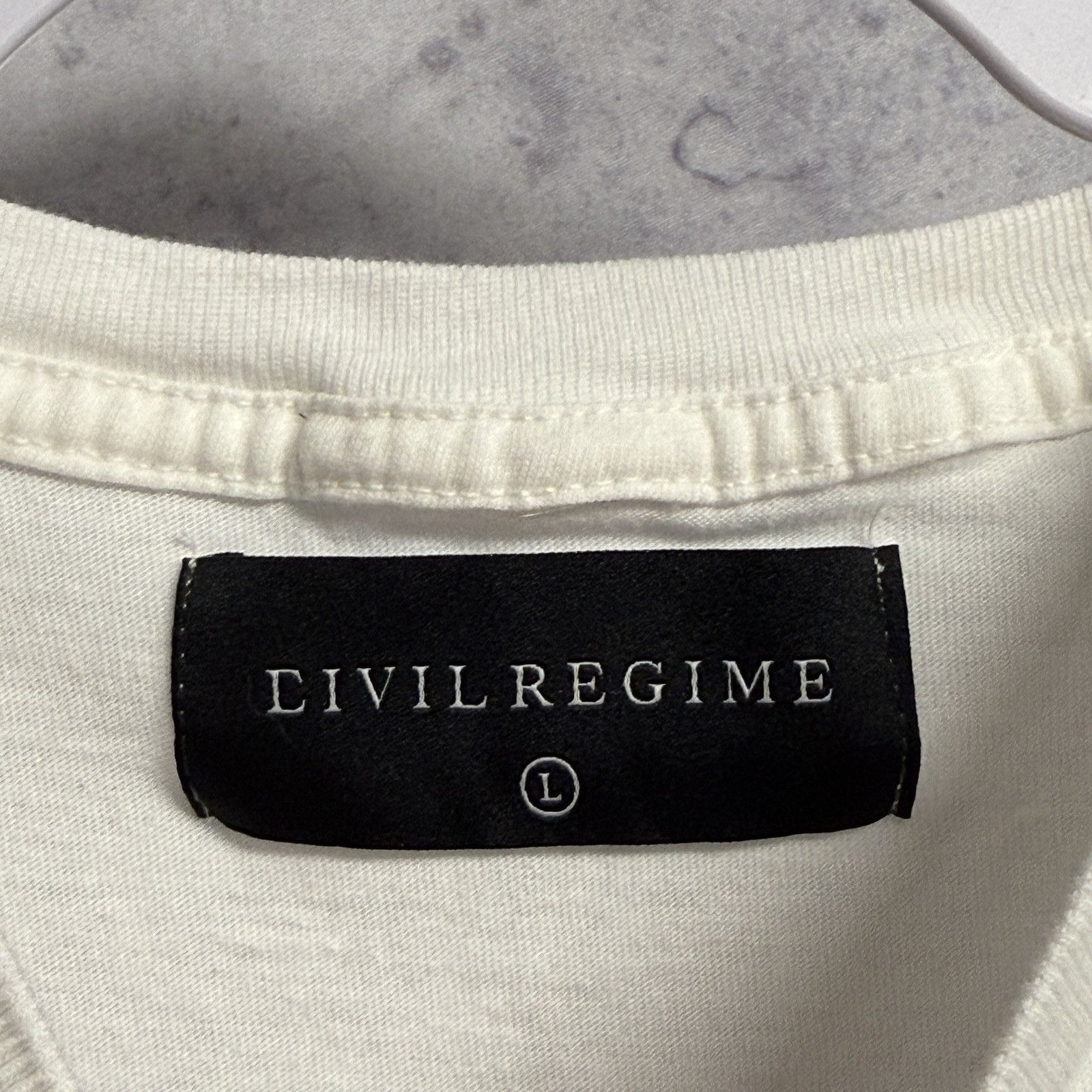Civil Regime Civil Regime T Shirt Mens Large 21x28.5 White Ashes to Ashes Size US L / EU 52-54 / 3 - 5 Thumbnail