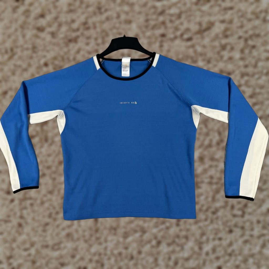 The North Face The North Face Shirt Womens XL Blue White Long Sleeve Vaporwick Poly Size XL / US 12-14 / IT 48-50 - 1 Thumbnail