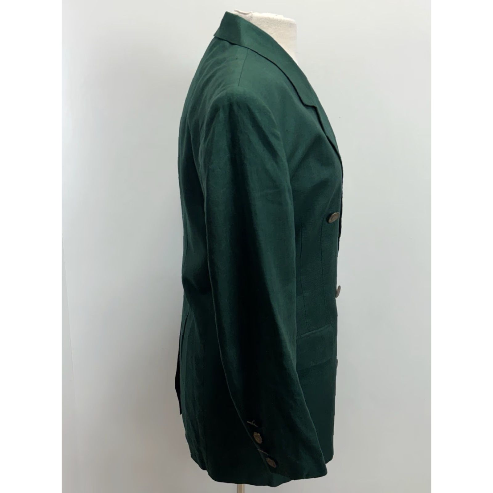 Jones New York VINTAGE Jones New York Linen Blazer Jacket Women’s Green Size 8 1990s Double Breasted Peak Size M / US 6-8 / IT 42-44 - 4 Thumbnail